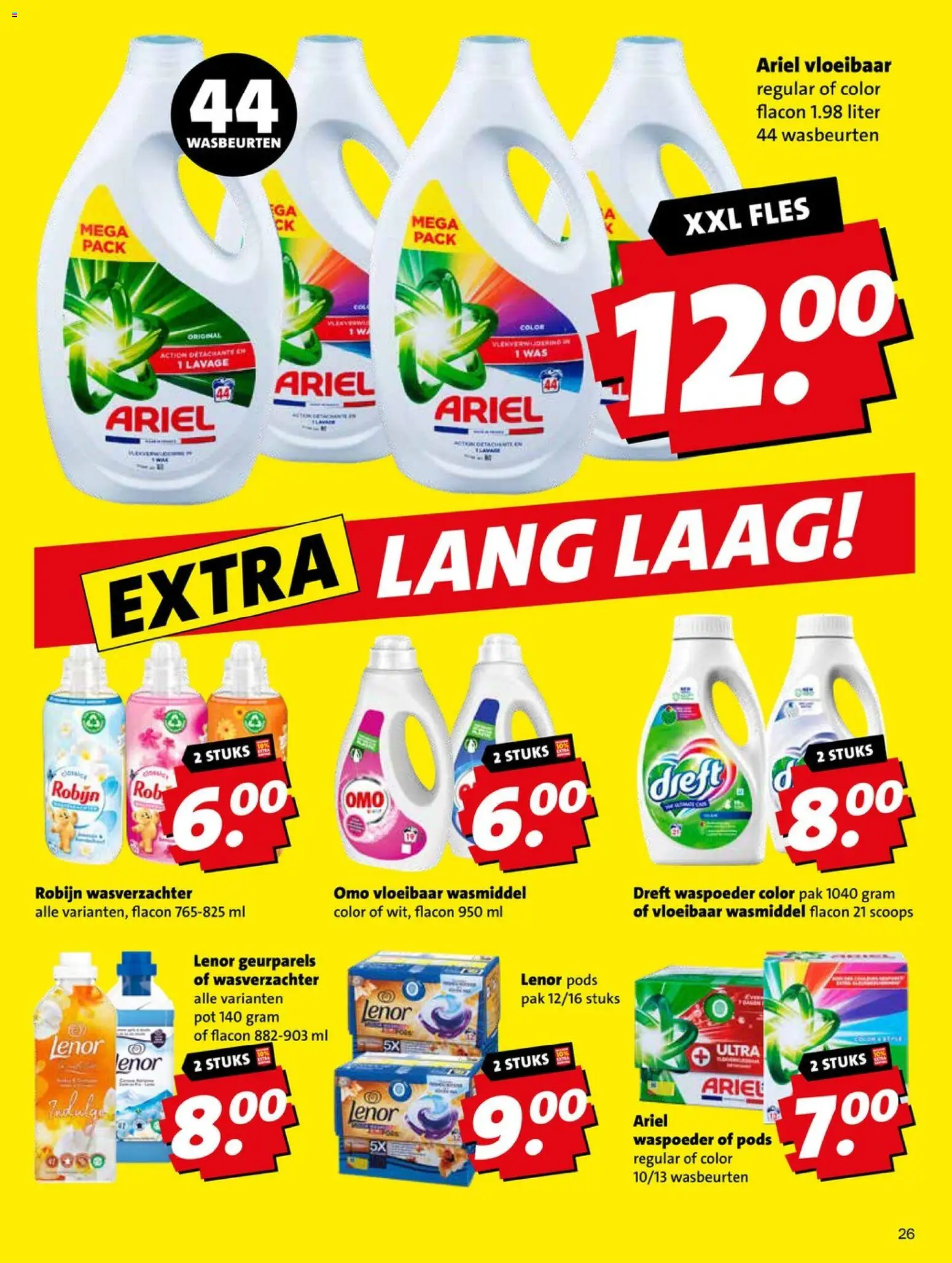 {H1} | Pagina: 26 | Producten: Wasverzachter, Robijn, Pot, Was