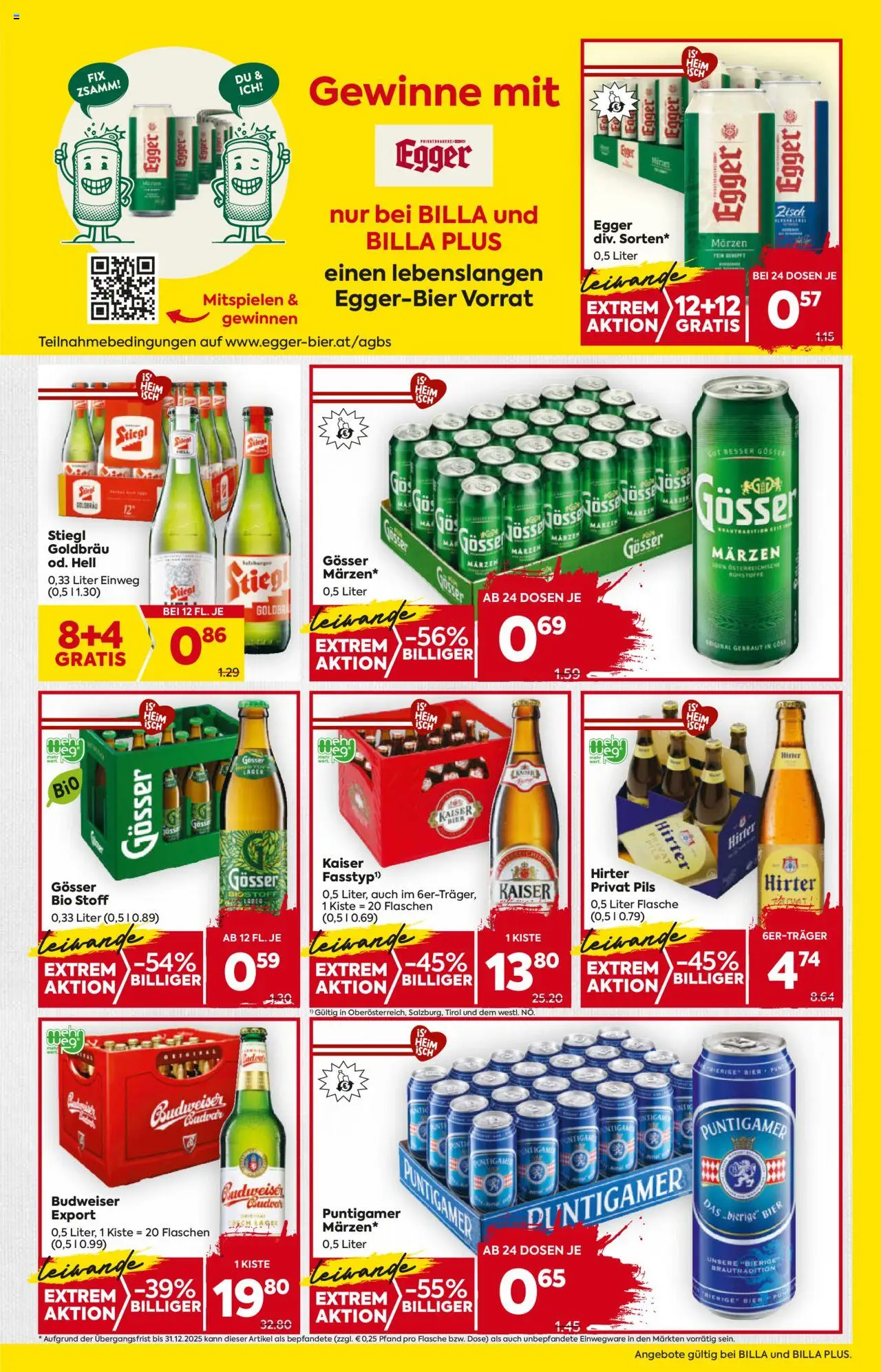Billa Flugblatt - Salzburg gültig ab 02.10.2025 | Seite: 15 | Produkte: Bier, Fisch