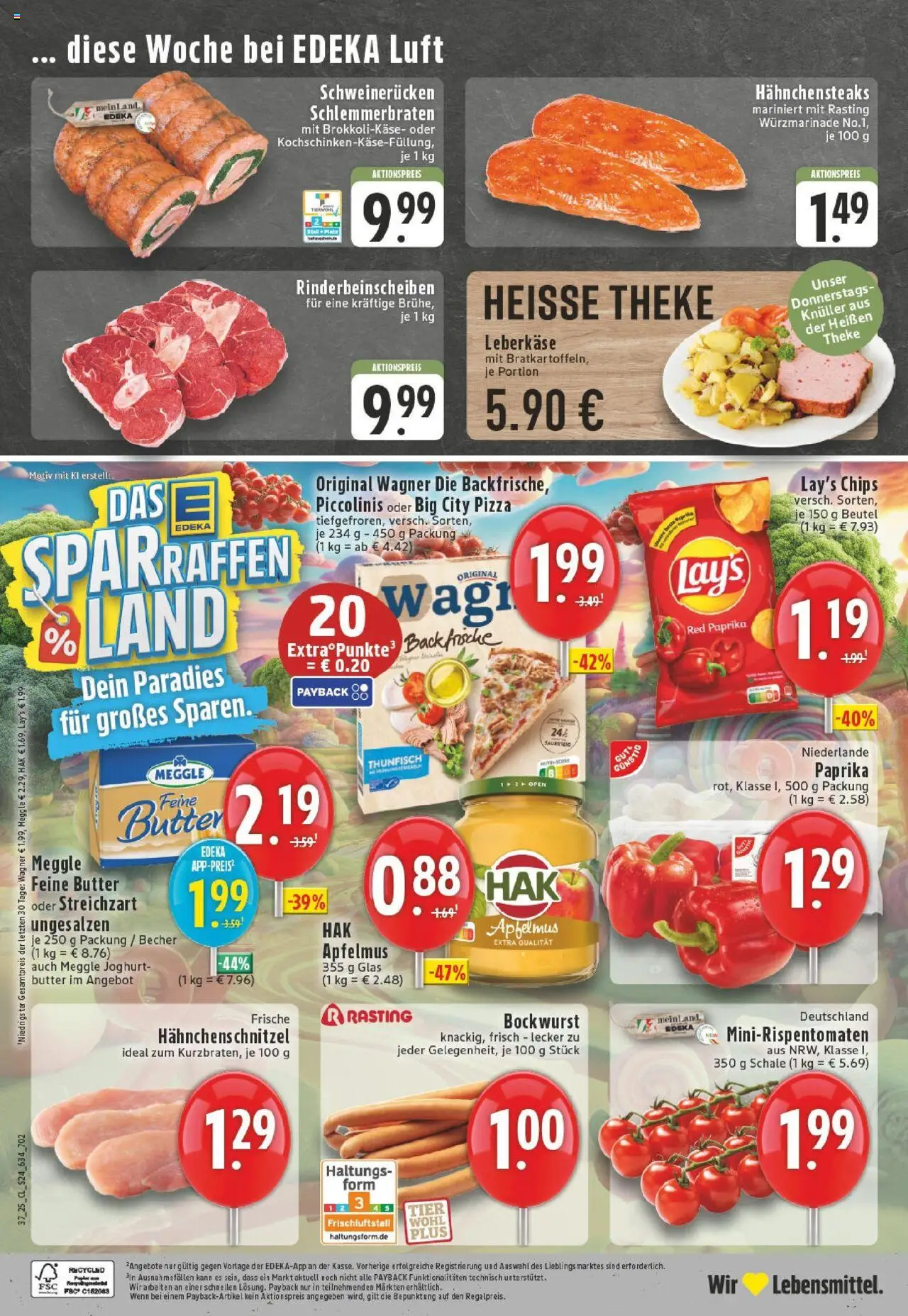 Edeka prospekt Rheinberg - Borth	 – gültig ab 07.09.2025 | Seite: 24 | Produkte: Bockwurst, Butter, Theke, Chips