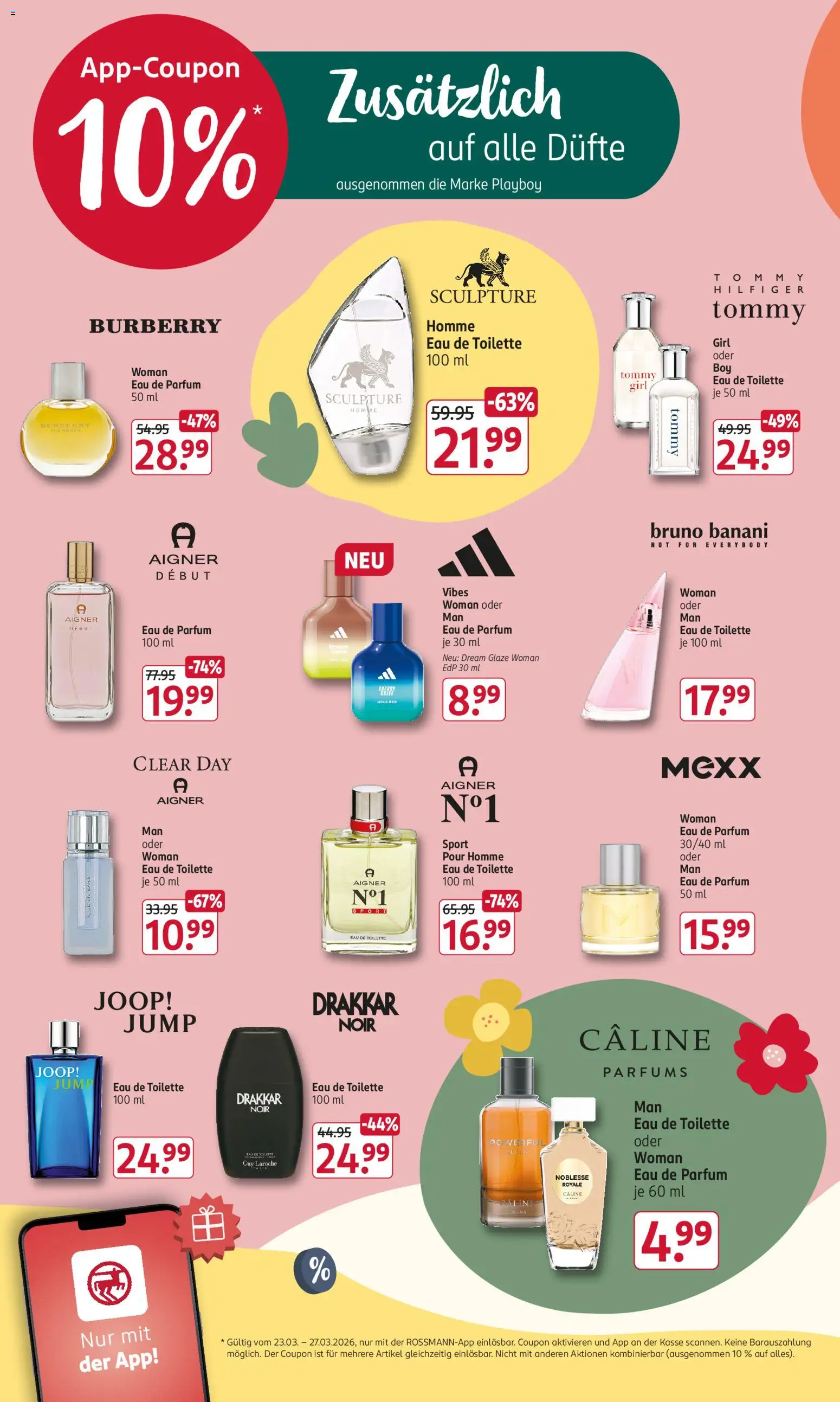 Rossmann Angebotsprospekt – gültig ab 23.03.2026 | Seite: 4 | Produkte: Energy, Parfüm, Eau de Toilette, Eau de Parfum