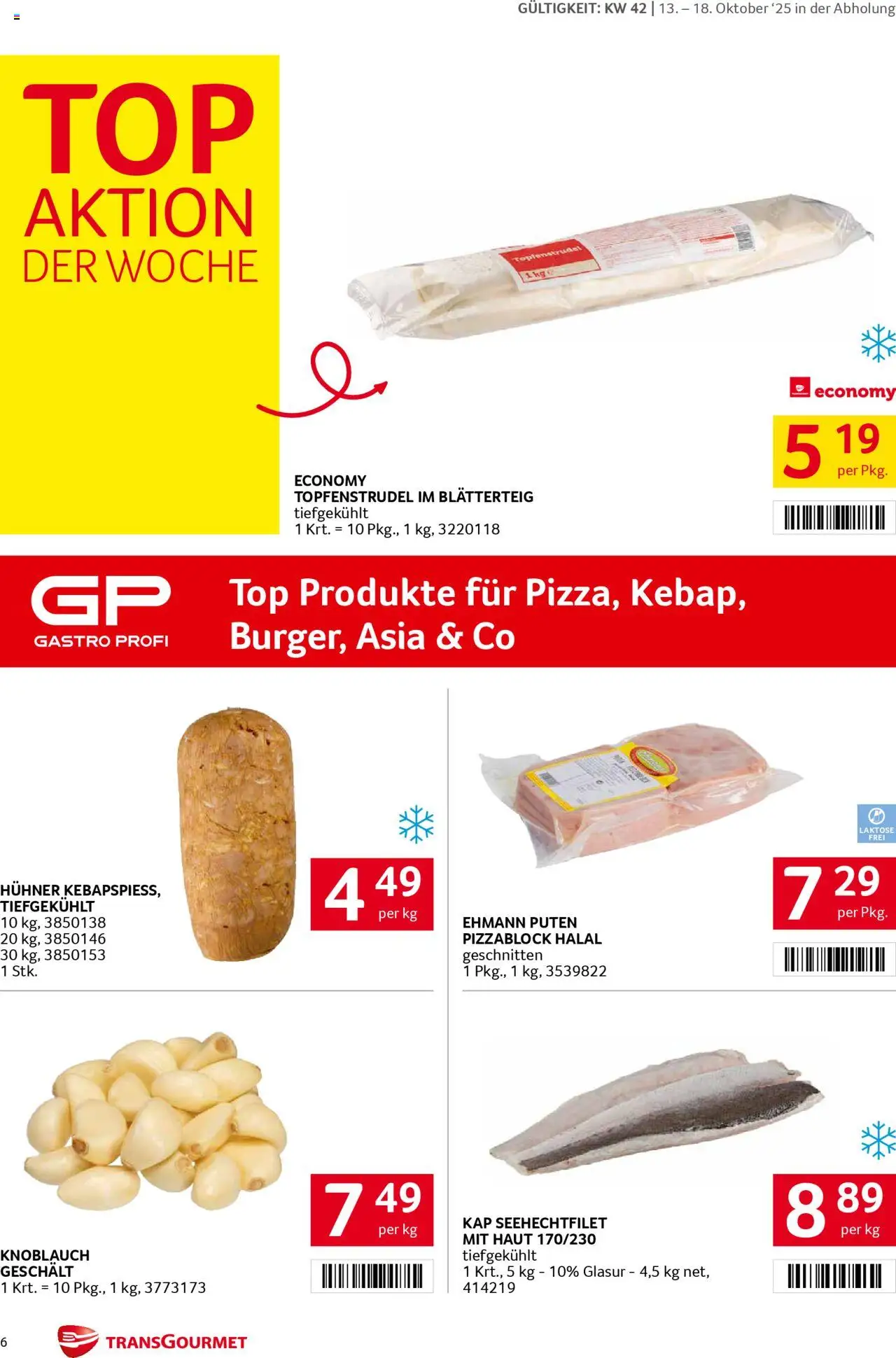 Transgourmet Flugblatt gültig ab 13.10.2025 | Seite: 6 | Produkte: Knoblauch