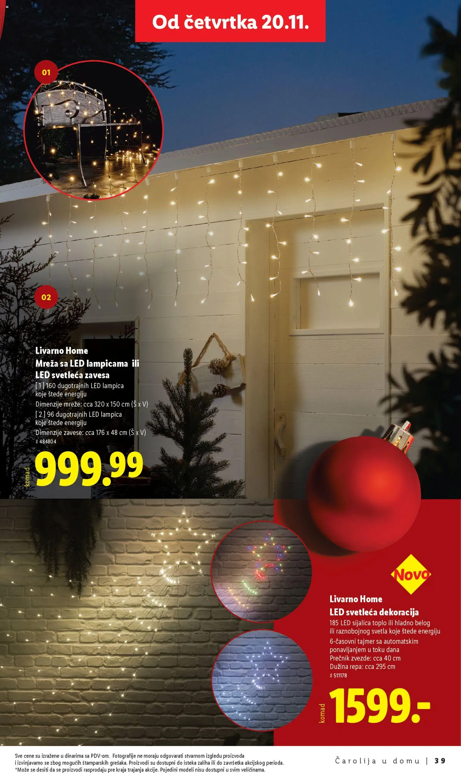 Lidl katalog - važi od 10.11.2025 | Strana: 39 | Proizvode: Sijalica, LED sijalica, Zavesa