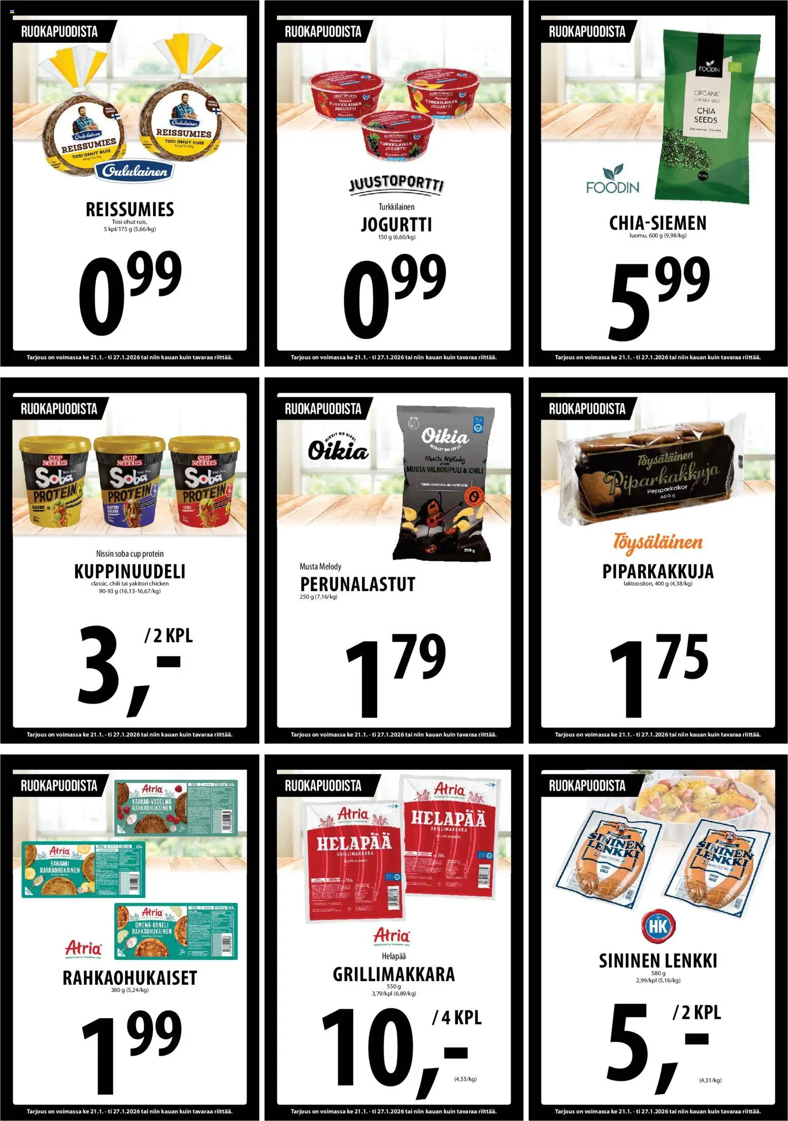 Tuuri tarjoukset – voimassa 21.01.2026 alkaen | Sivu: 7 | Tuotteet: Valkosipuli, Chili, Jogurtti, Grillimakkara