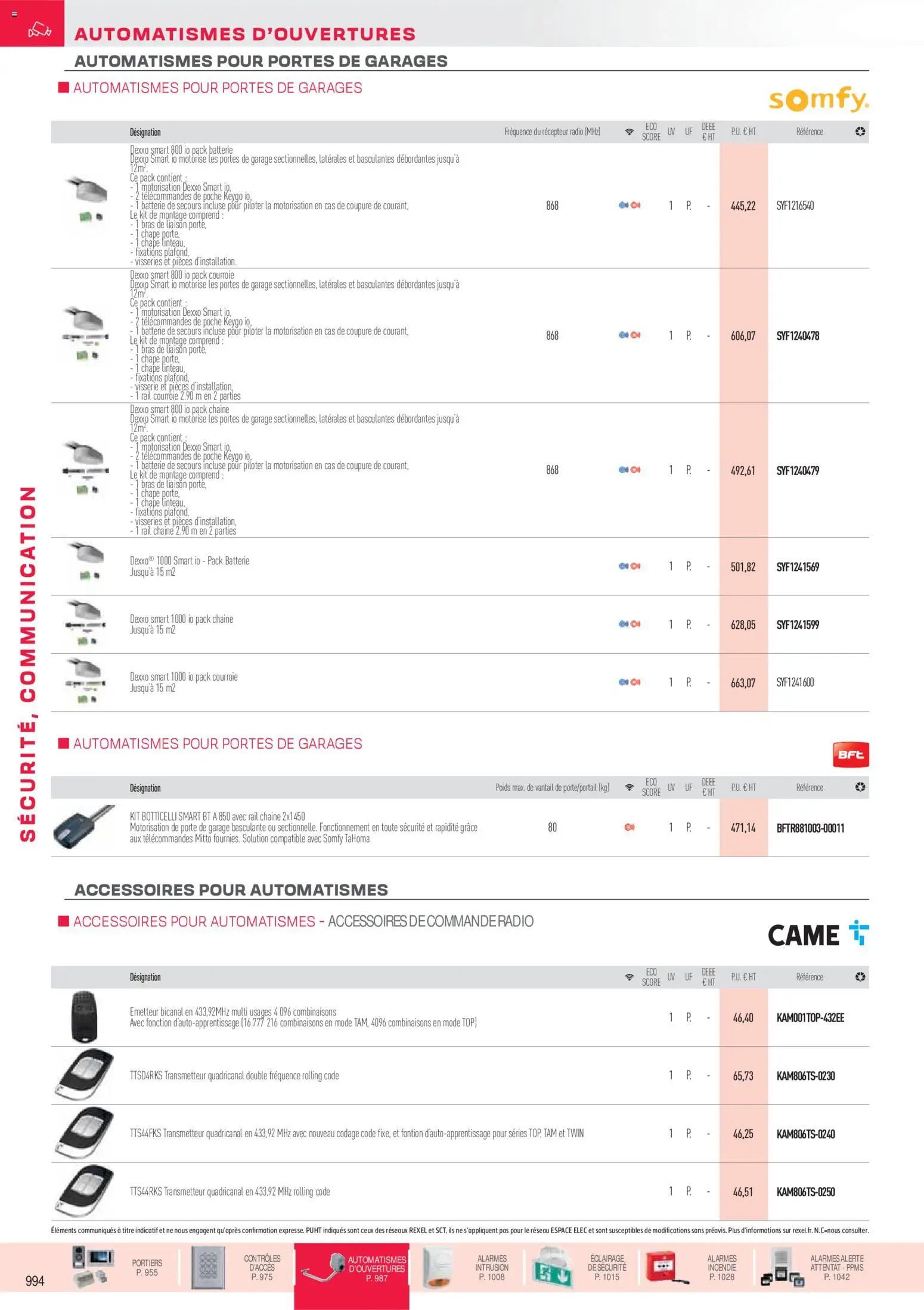 {H1} | Page: 43 | Produits: Radio, Poids, Portes, Batterie