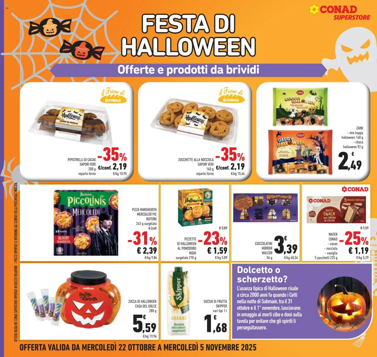 Volantino Conad del 22.10.2025 | Pagina: 14 | Prodotti: Crema, Pomodoro, Cacao, Cioccolatini