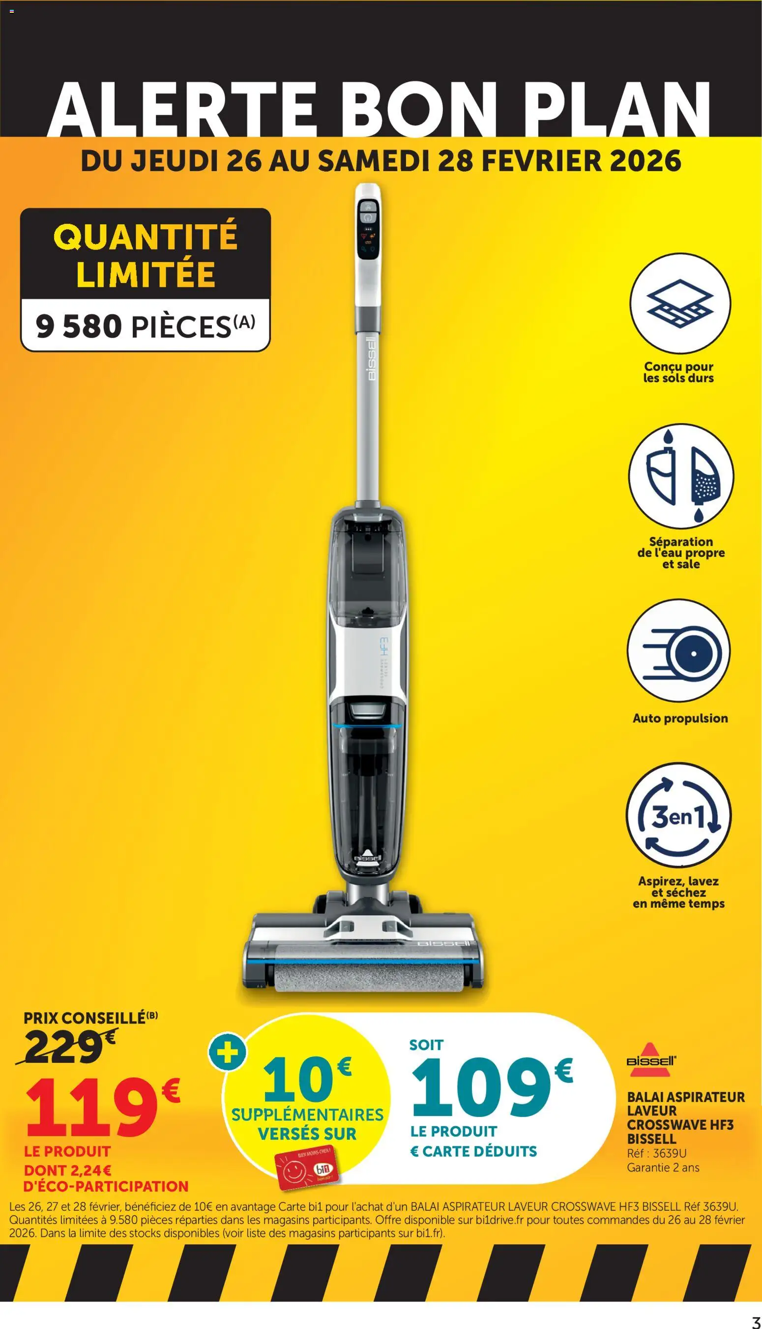 {H1} | Page: 3 | Produits: Aspirateur, Balai