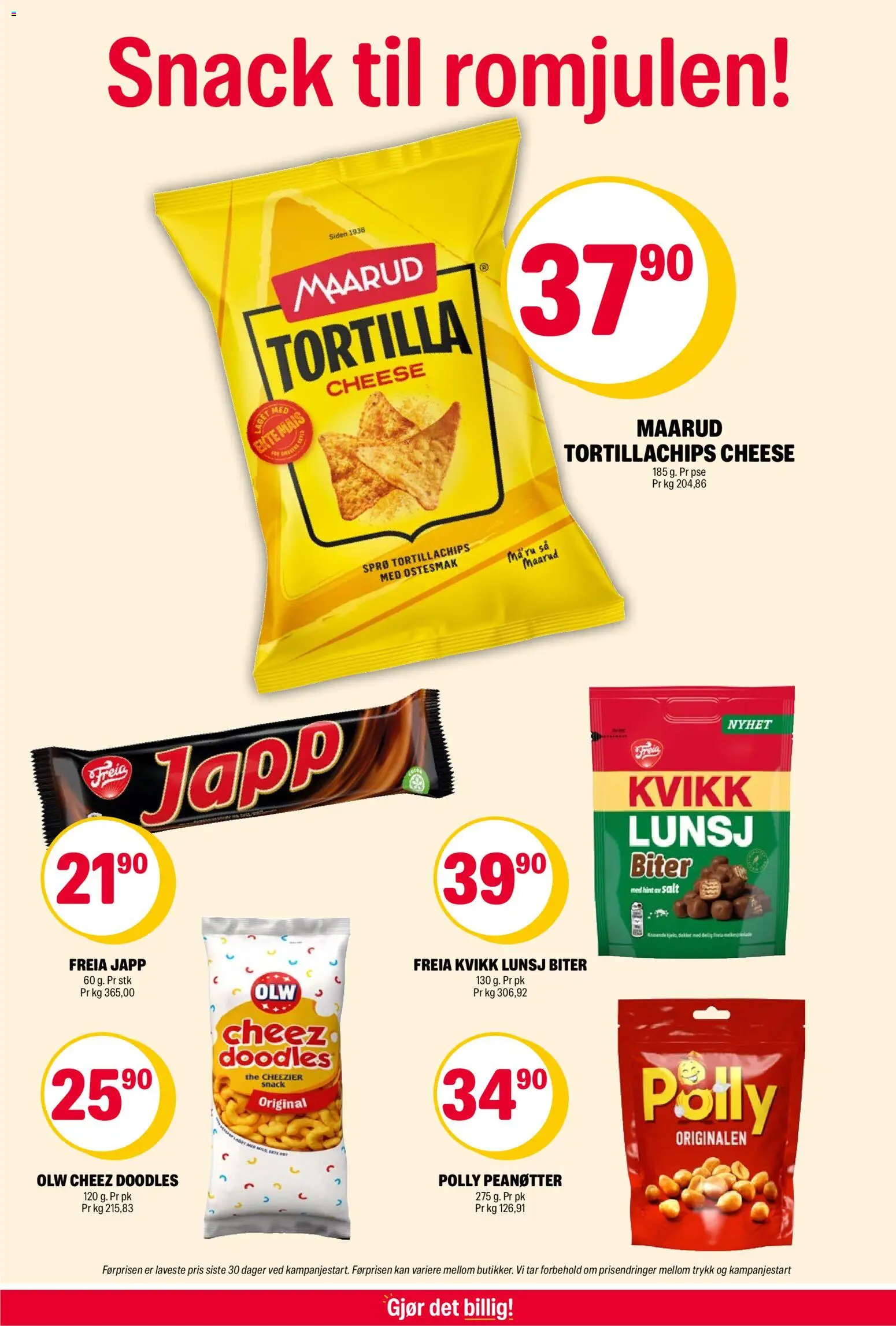 {H1} | Side: 12 | Produkter: Jabolčni kis, Peanøtter