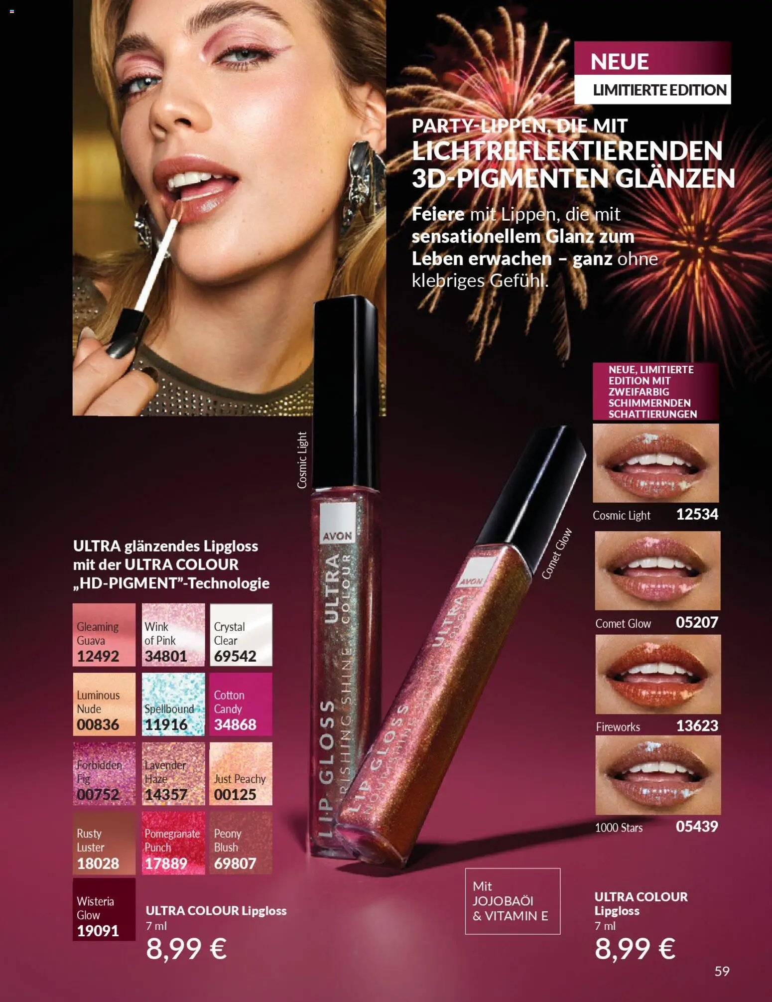AVON Katalog Januar 2026 – gültig ab 01.01.2026 | Seite: 61 | Produkte: Lipgloss, Blush
