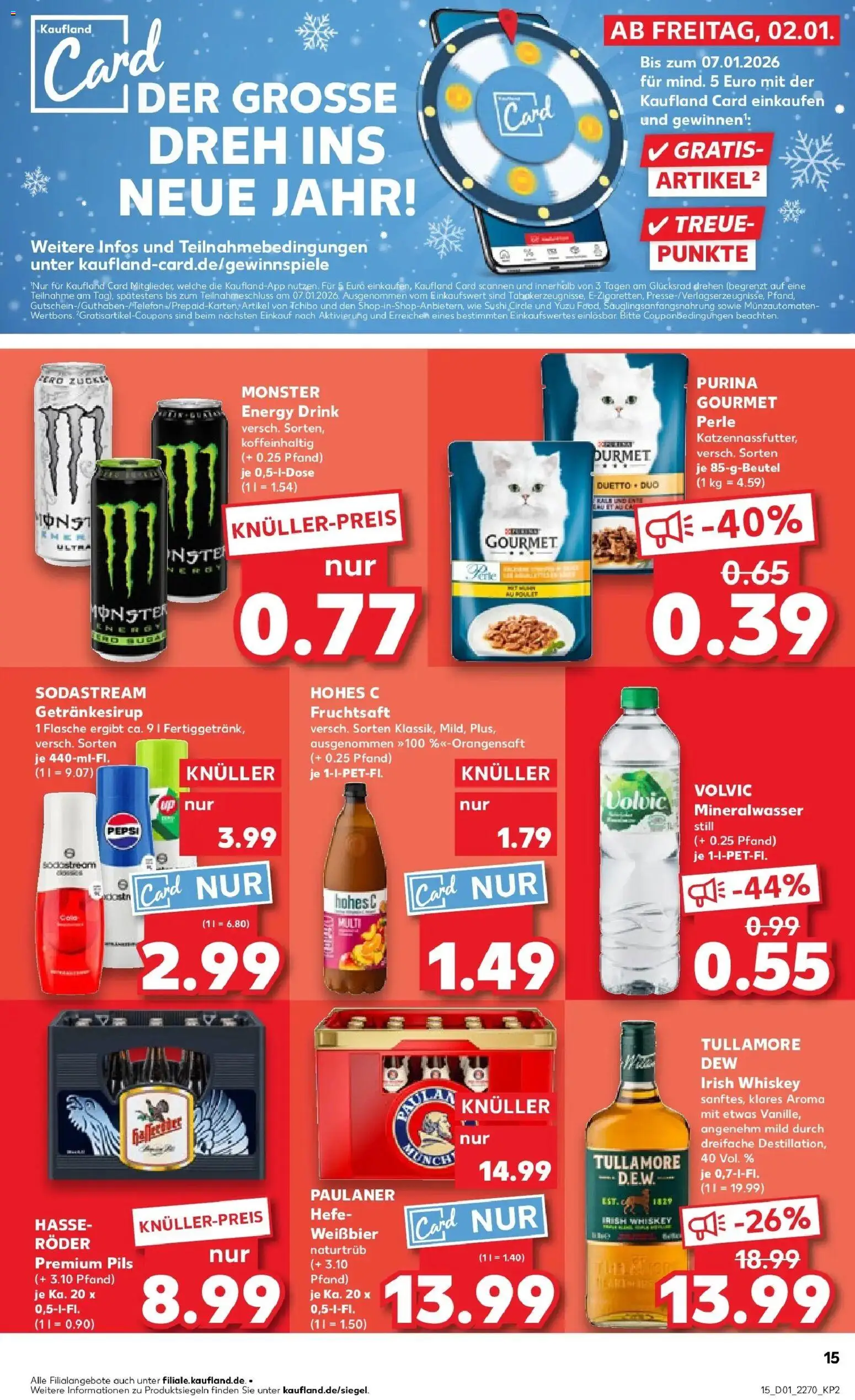 Kaufland prospekt Igersheim	 – gültig ab 05.01.2026 | Seite: 15 | Produkte: Energy, Monster, Whiskey, Sodastream
