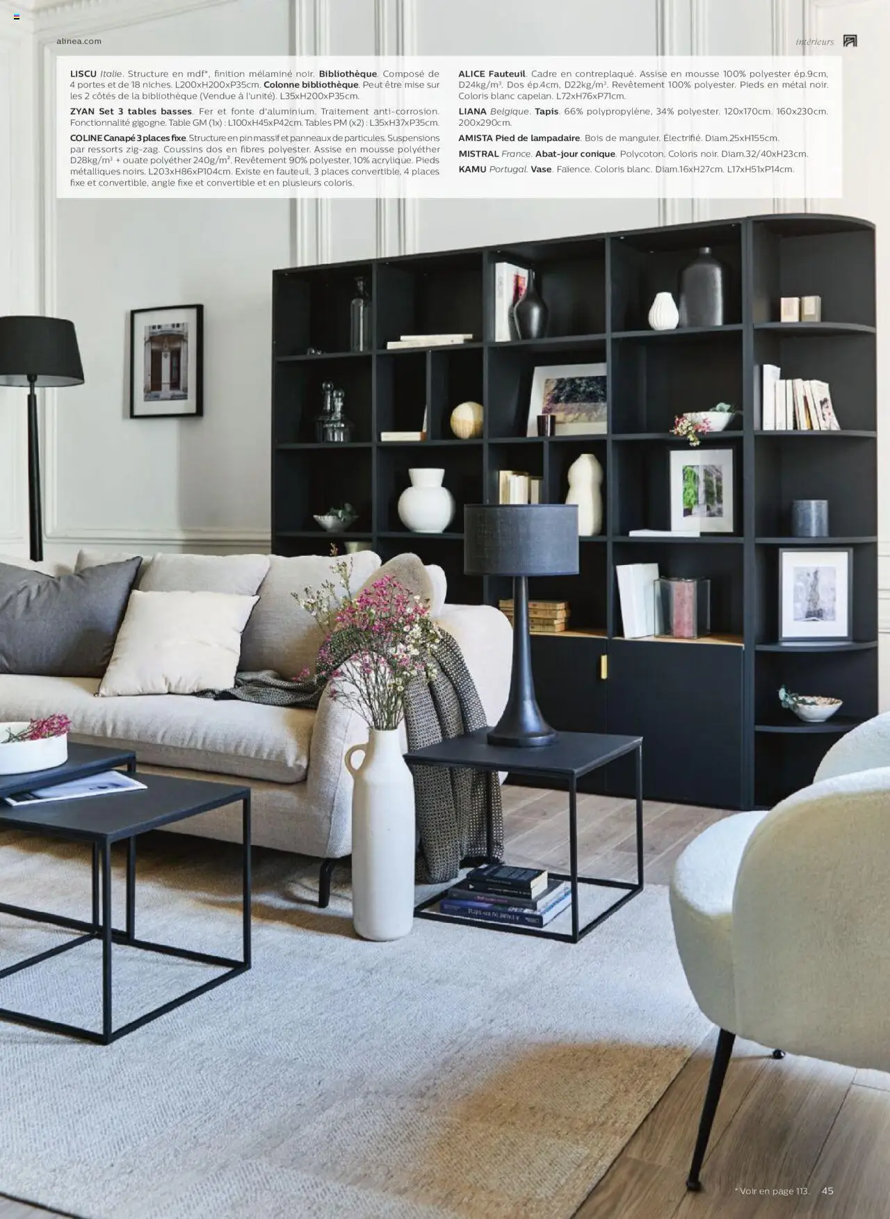  | Page: 45 | Produits: Mousse, Canapé, Table, Portes