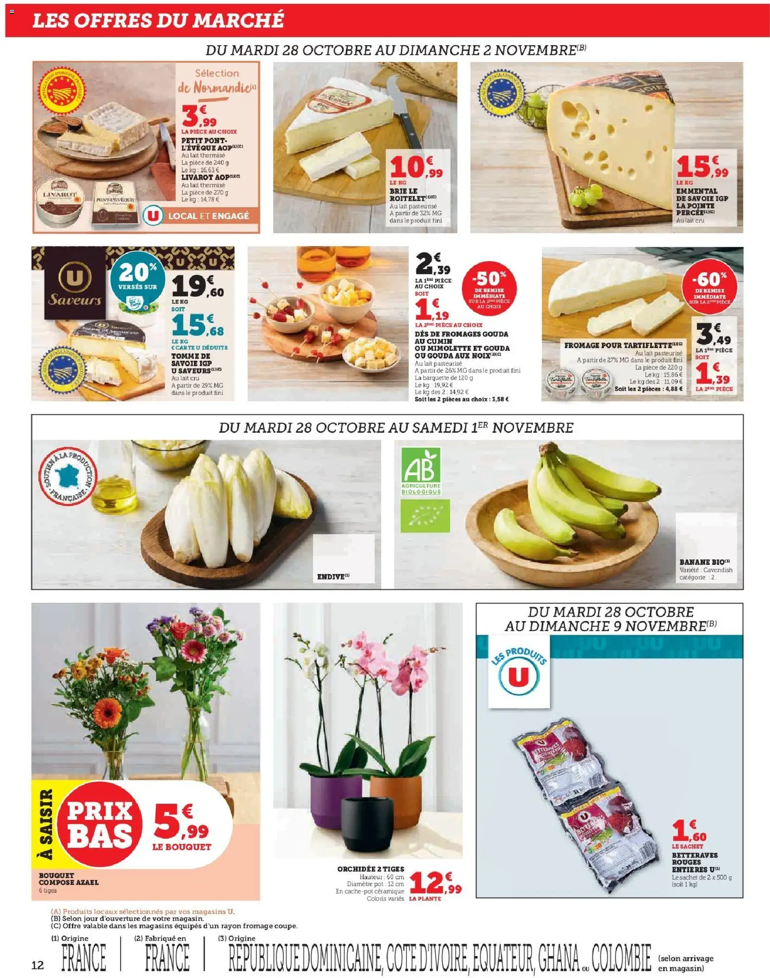 {H1} | Page: 12 | Produits: Emmental, Orchidée, Banane, Fromage