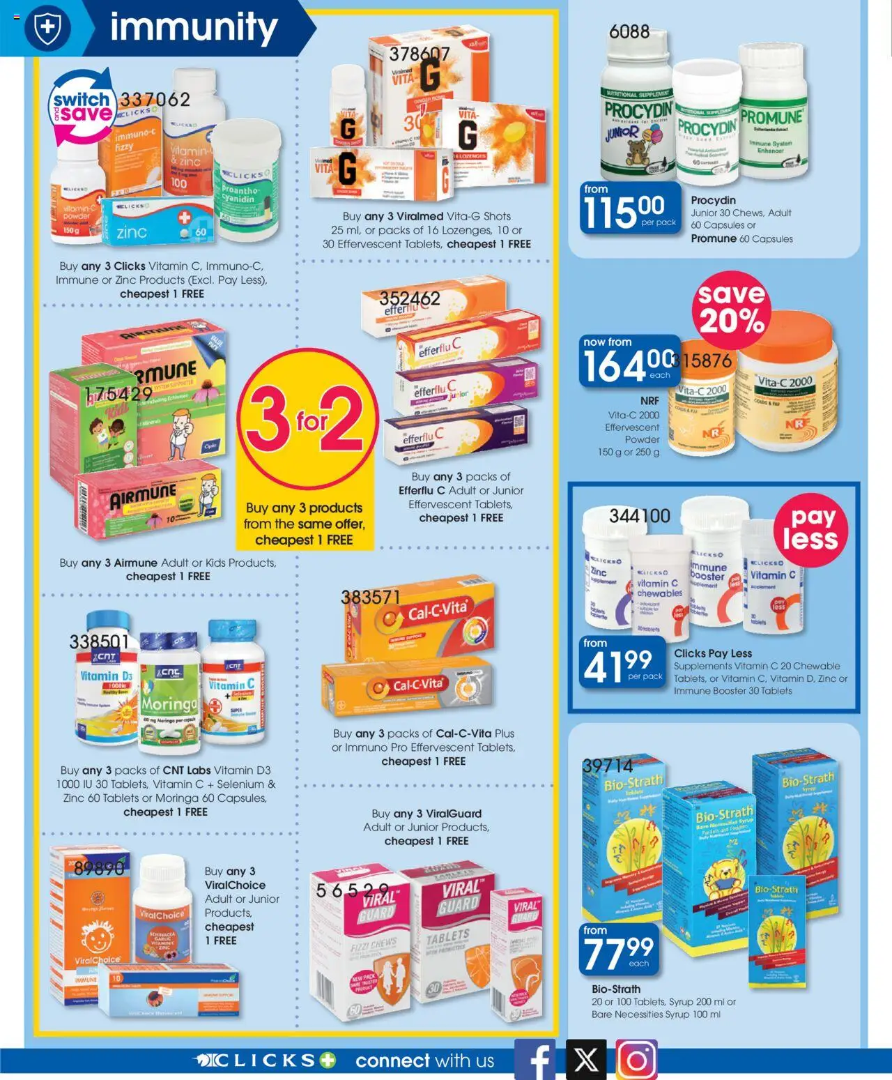 Clicks Specials │ valid from 21.08.2025 | Page: 10 | Products: Switch, Syrup, Garlic, Supplements