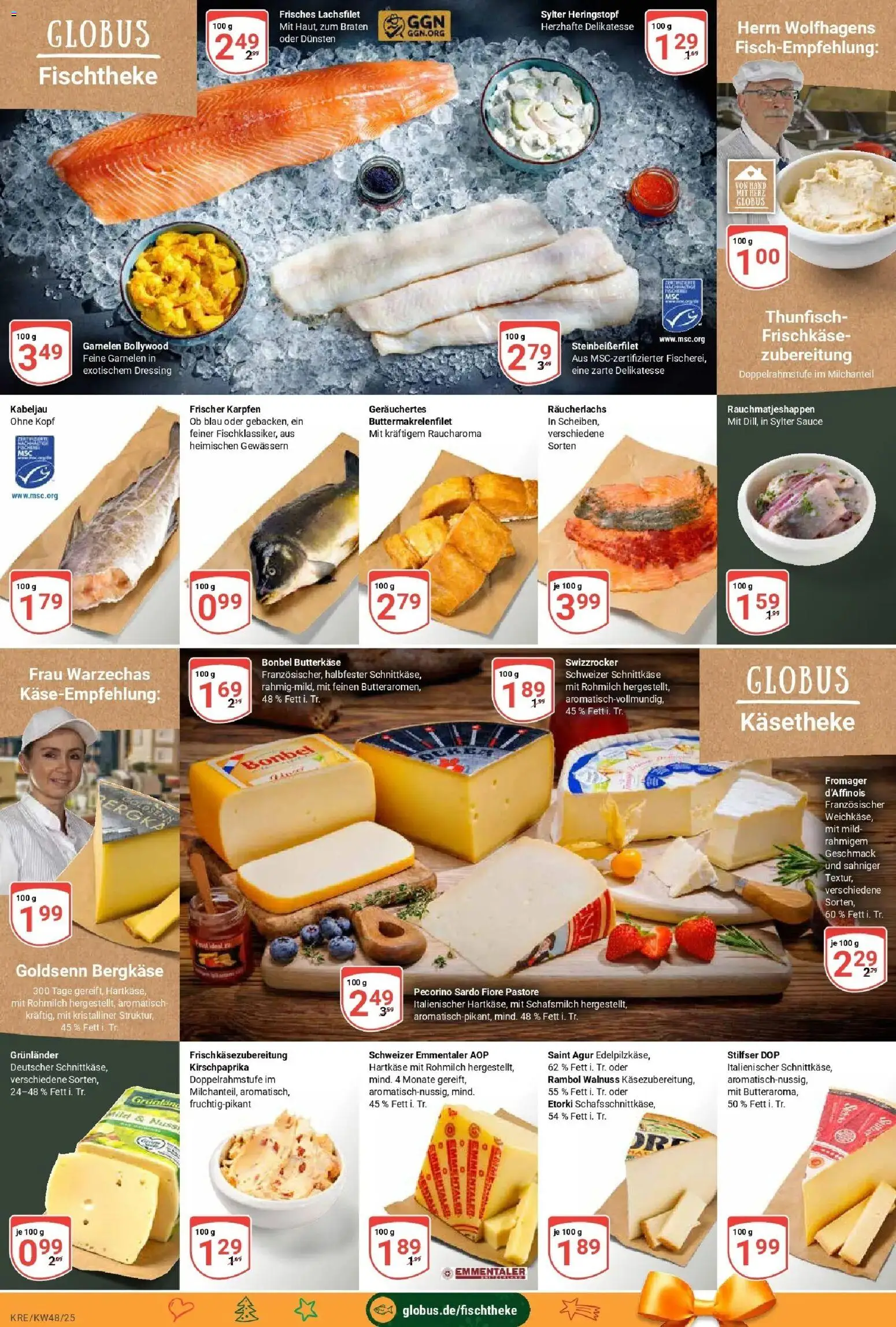 Globus prospekt Krefeld	 – gültig ab 23.11.2025 | Seite: 9 | Produkte: Thunfisch, Dressing, Räucherlachs, Frischkase