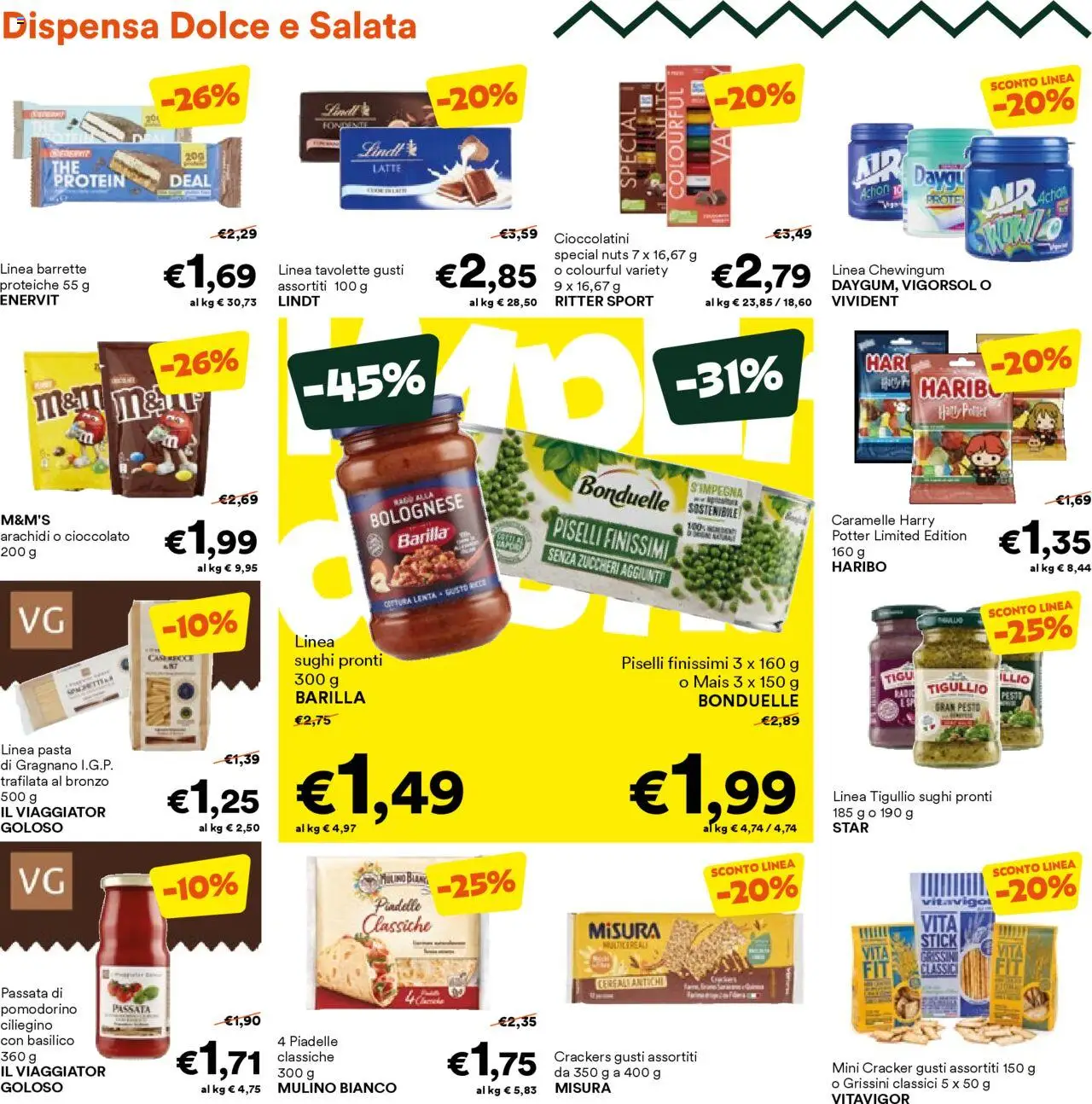 Volantino Unes del 10.09.2025 | Pagina: 10 | Prodotti: Caramelle, Cereali, Pasta, Arachidi