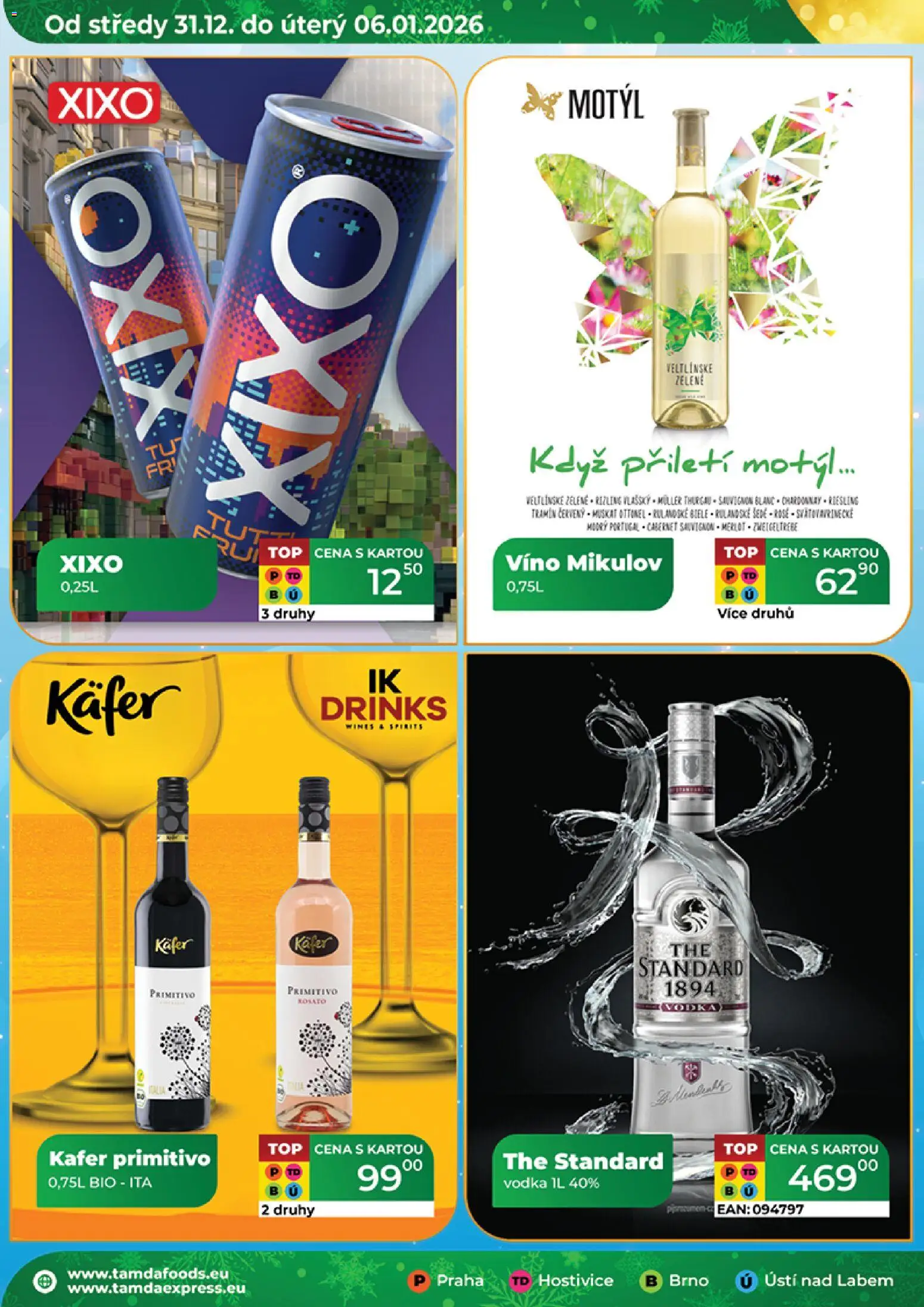 Tamda Foods leták od 31.12.2025 | Strana: 24 | Produkty: Víno, Merlot, Cabernet Sauvignon, Tramín červený