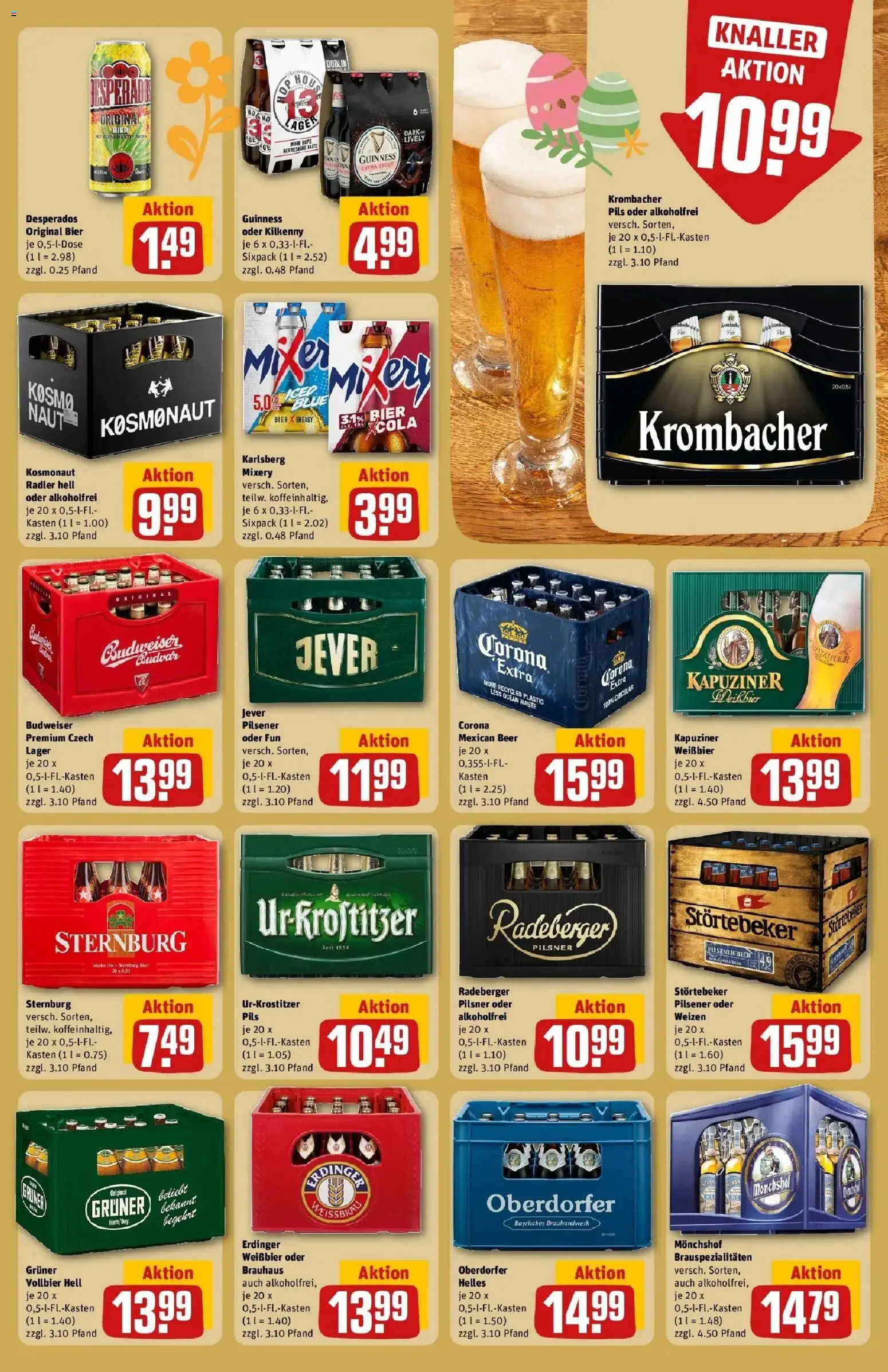 Rewe Prospekt Halle (Saale)	 – gültig ab 30.03.2026 | Seite: 23 | Produkte: Bier, Radler, Budweiser, Radeberger pilsner