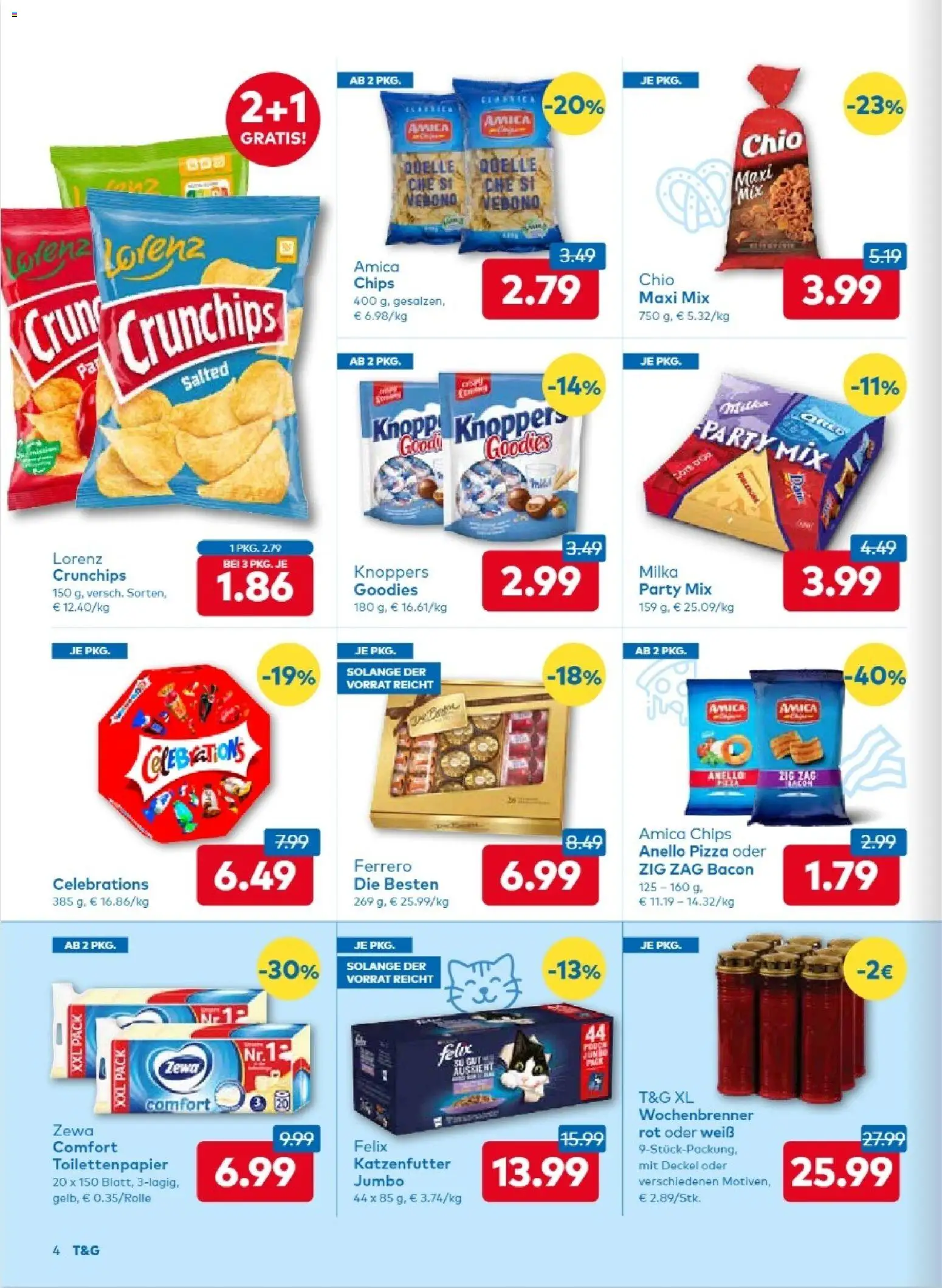 T&G - Tirol gültig ab 18.12.2025 | Seite: 4 | Produkte: Chips, Pizza