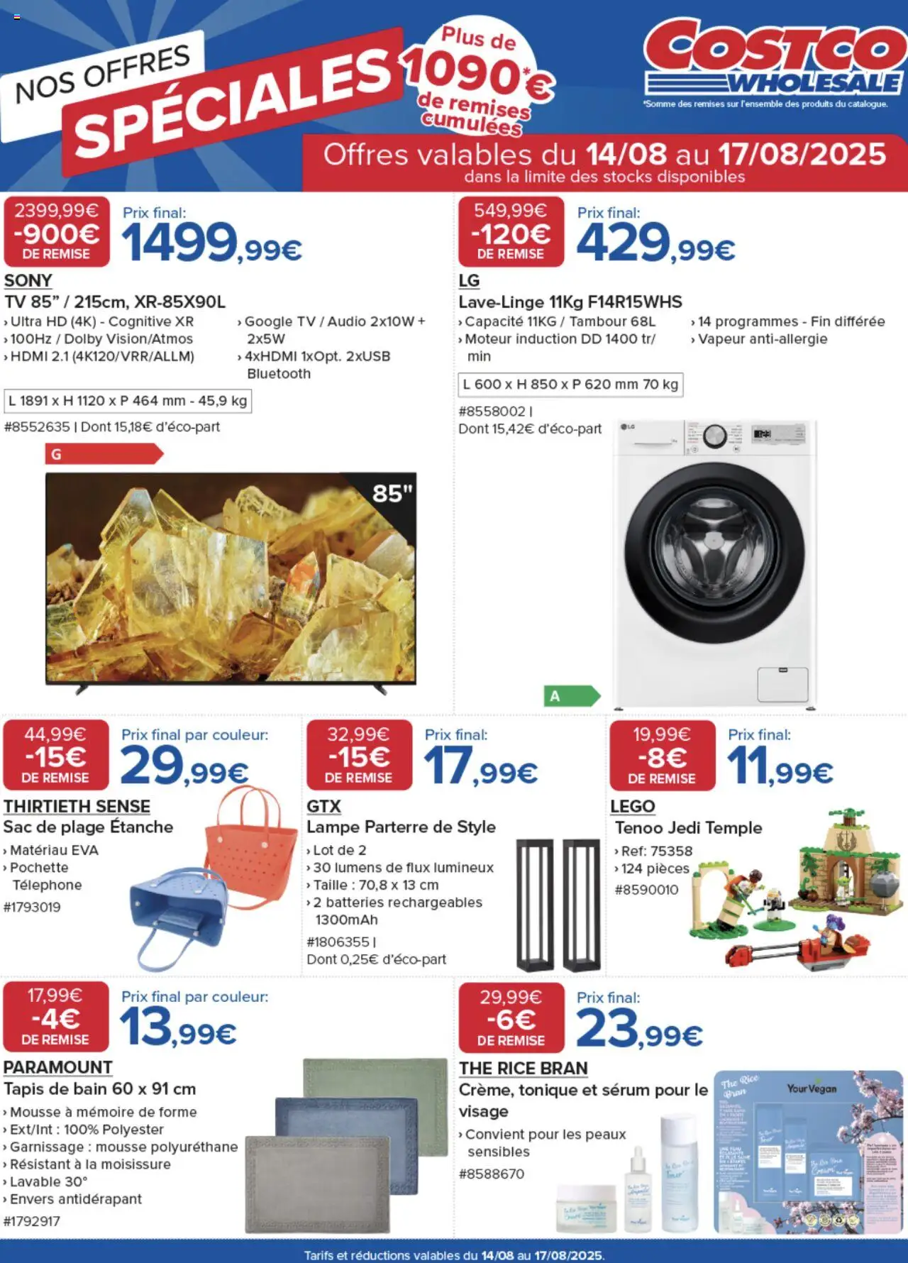  | Page: 1 | Produits: Téléphone, Serum, Tapis, Lampe