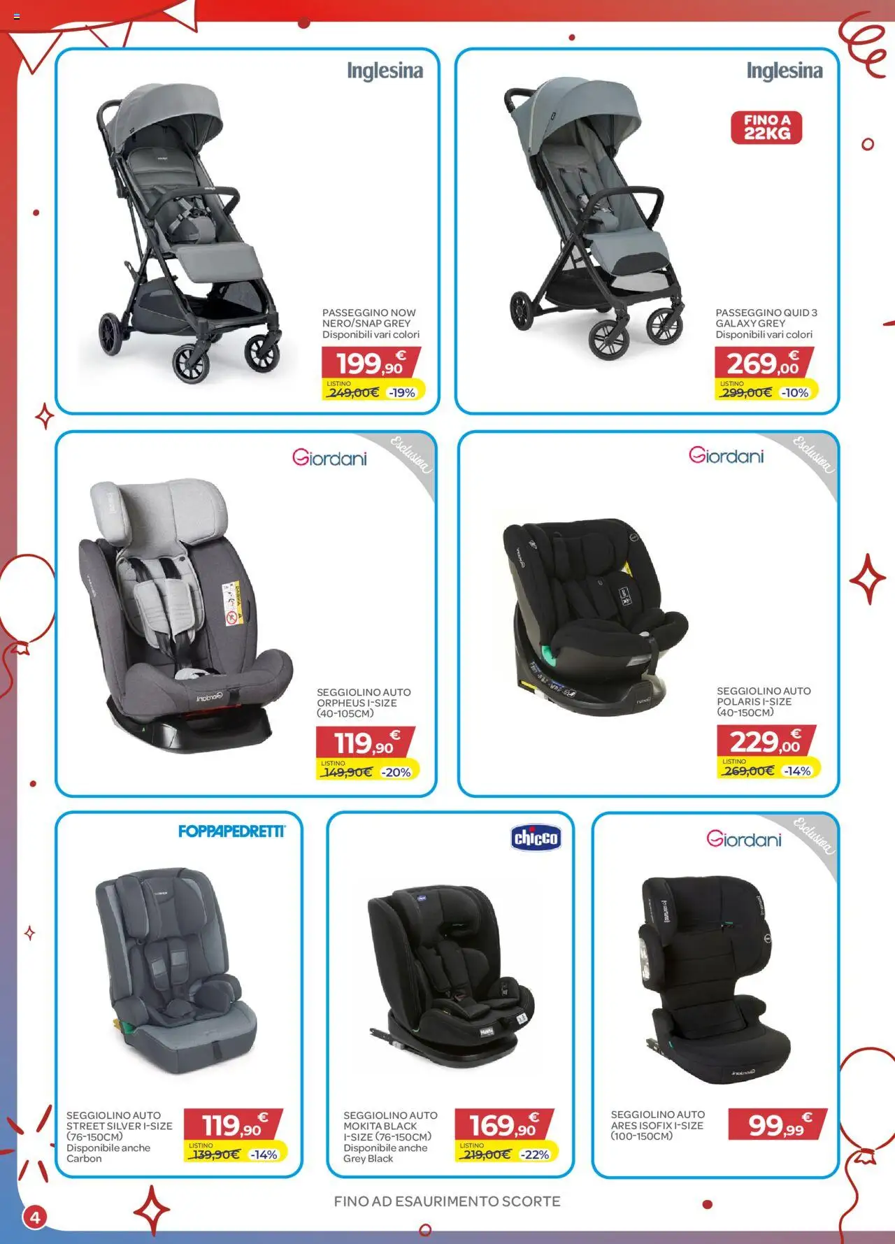 Volantino Bimbo store del 03.10.2025 | Pagina: 4 | Prodotti: Passeggino, Seggiolino