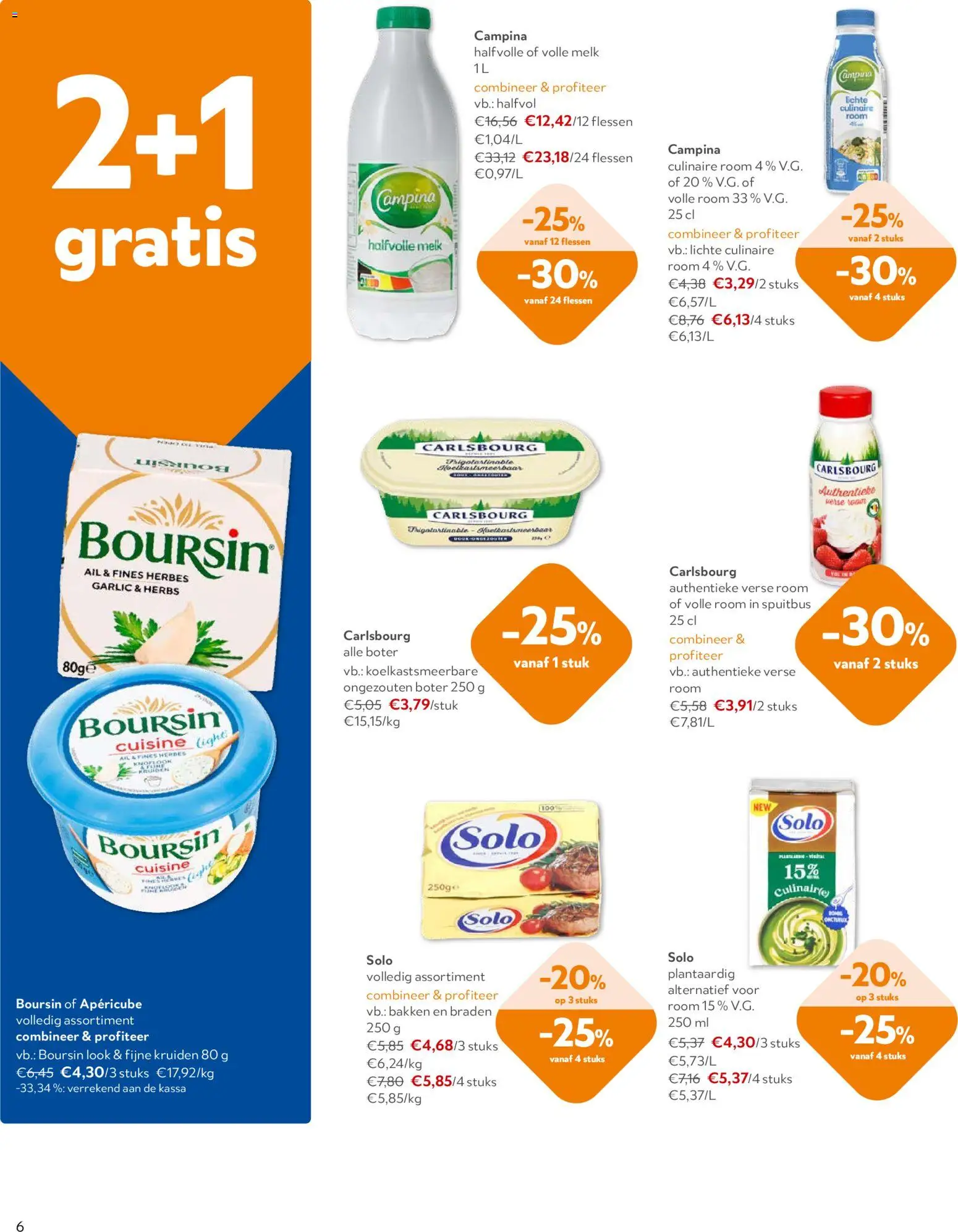 {H1} | Pagina: 6 | Producten: Halfvolle Melk, Room, Volle melk, Melk