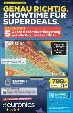 Euronics Prospekt Berlet	 ab 04.12.2025 gültig