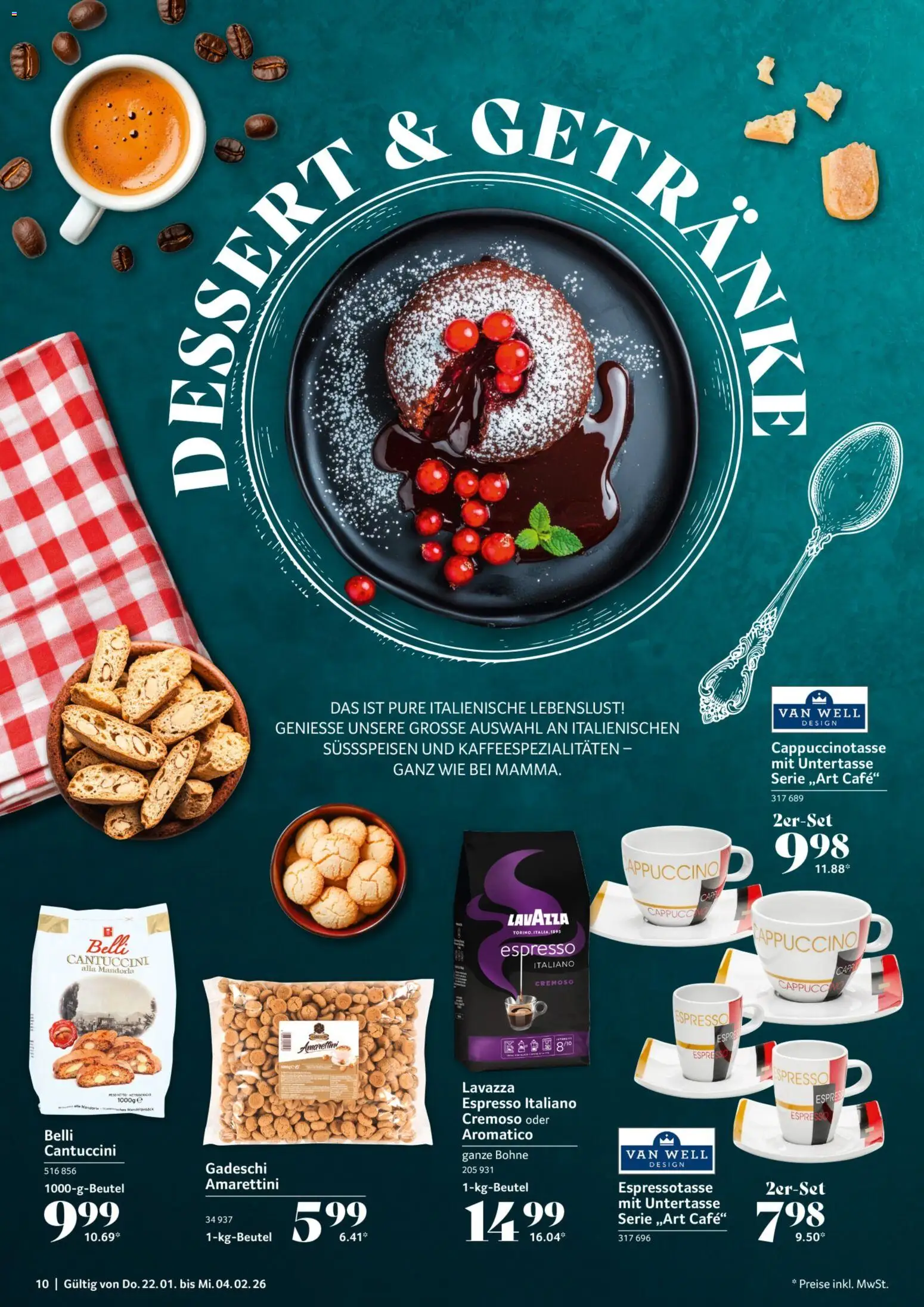 Selgros Gastronomie – gültig ab 22.01.2026 | Seite: 10 | Produkte: Lavazza