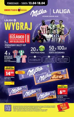 Pogląd oferty "Czekolada Milka, 250-300 g, różne rodzaje" - ważna od 13.04.2026 | Strona: 59