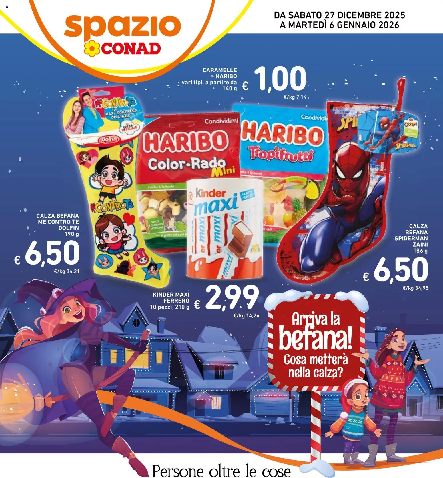 Volantino Spazio Conad del 27.12.2025 | Pagina: 1 | Prodotti: Tè, Caramelle