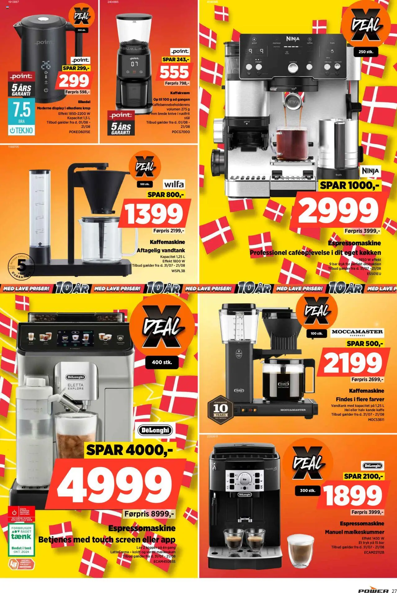Power Tilbudsavis gyldig fra 31.07.2025 | Side: 27 | Produkter: Kaffe, Kaffemaskine
