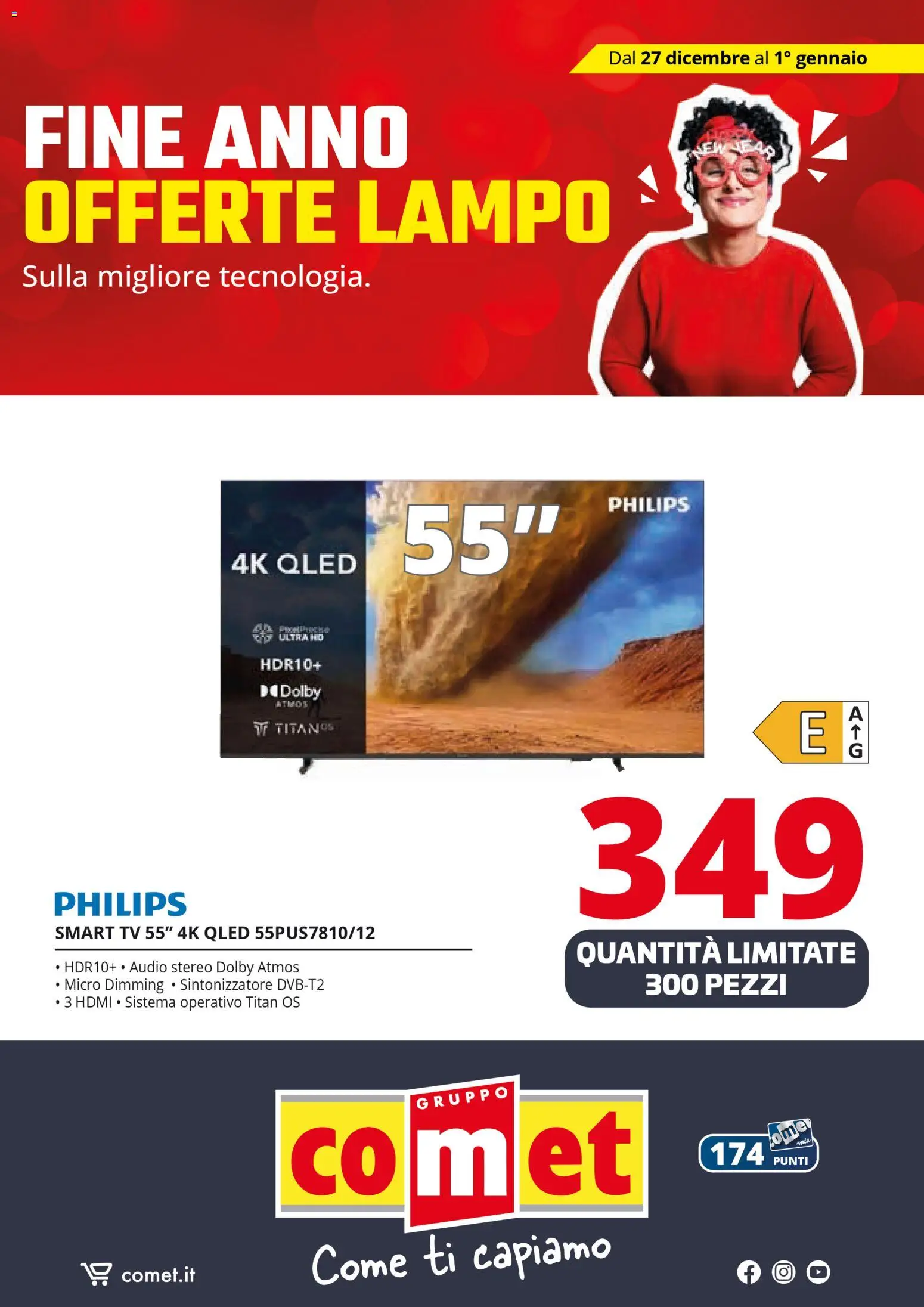 Volantino Comet del 27.12.2025 | Pagina: 37 | Prodotti: smart TV, TV, Audio