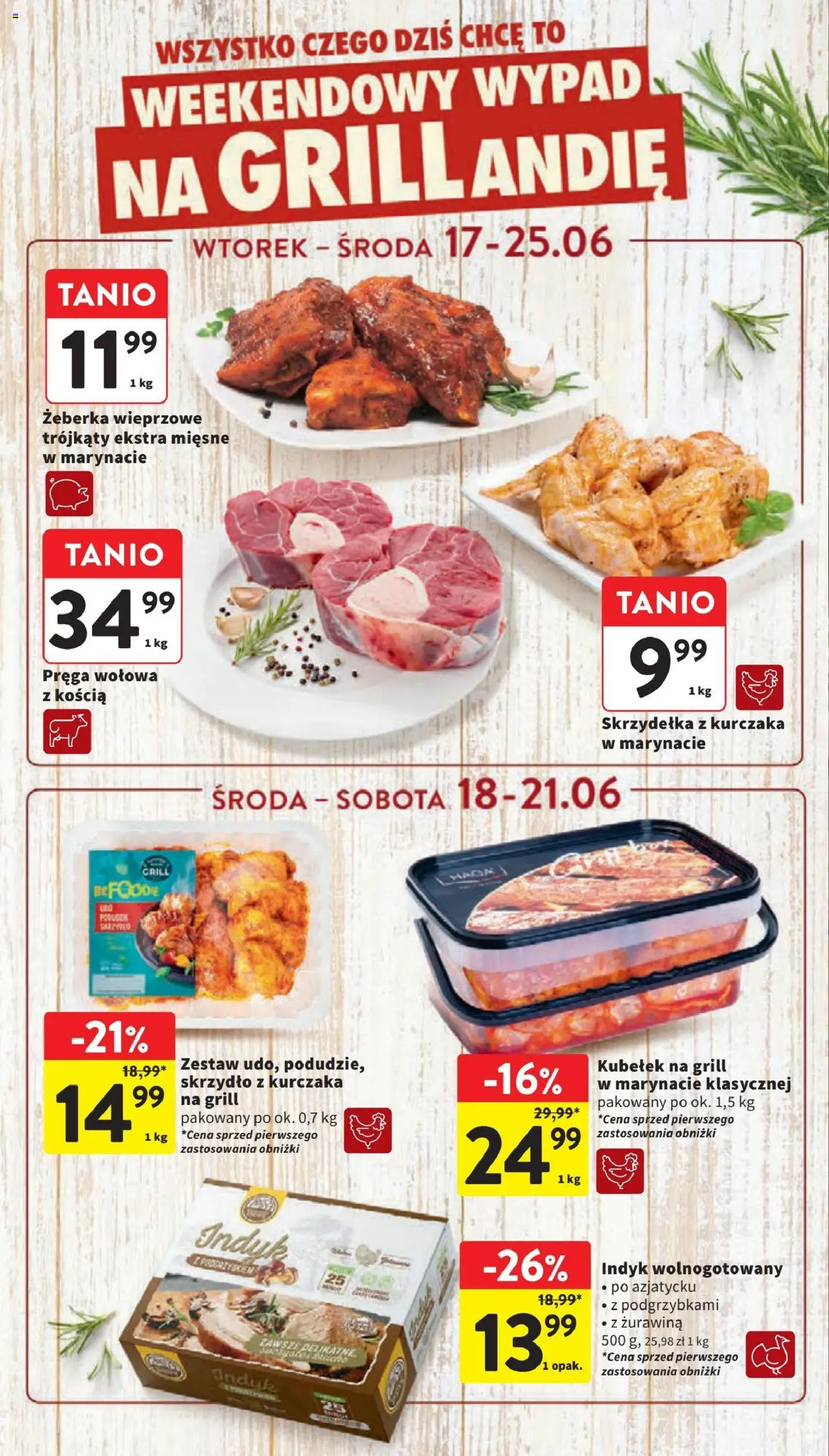 Intermarche Gazetka od 17.06.2025 | Strona: 14 | Produkty: Skrzydełka z kurczaka, Grill, Żurawina
