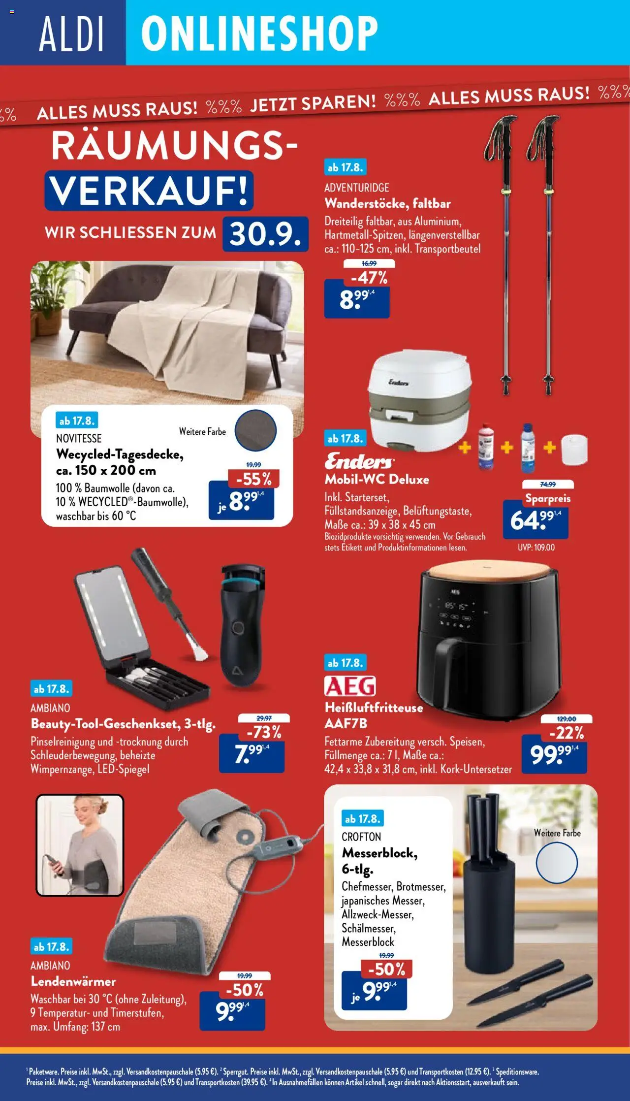 Aldi  Onlineshop - gültig ab dem 18.08.2025 | Seite: 4 | Produkte: Heißluftfritteuse