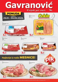 Katalog Gavranović - Pregled kataloga iz trgovine Gavranović, vrijedi od 29.01.2026 | Stranica: 5 | Proizvodi: Svinjska lopatica, Meso, Kobasica, Ćevapčići