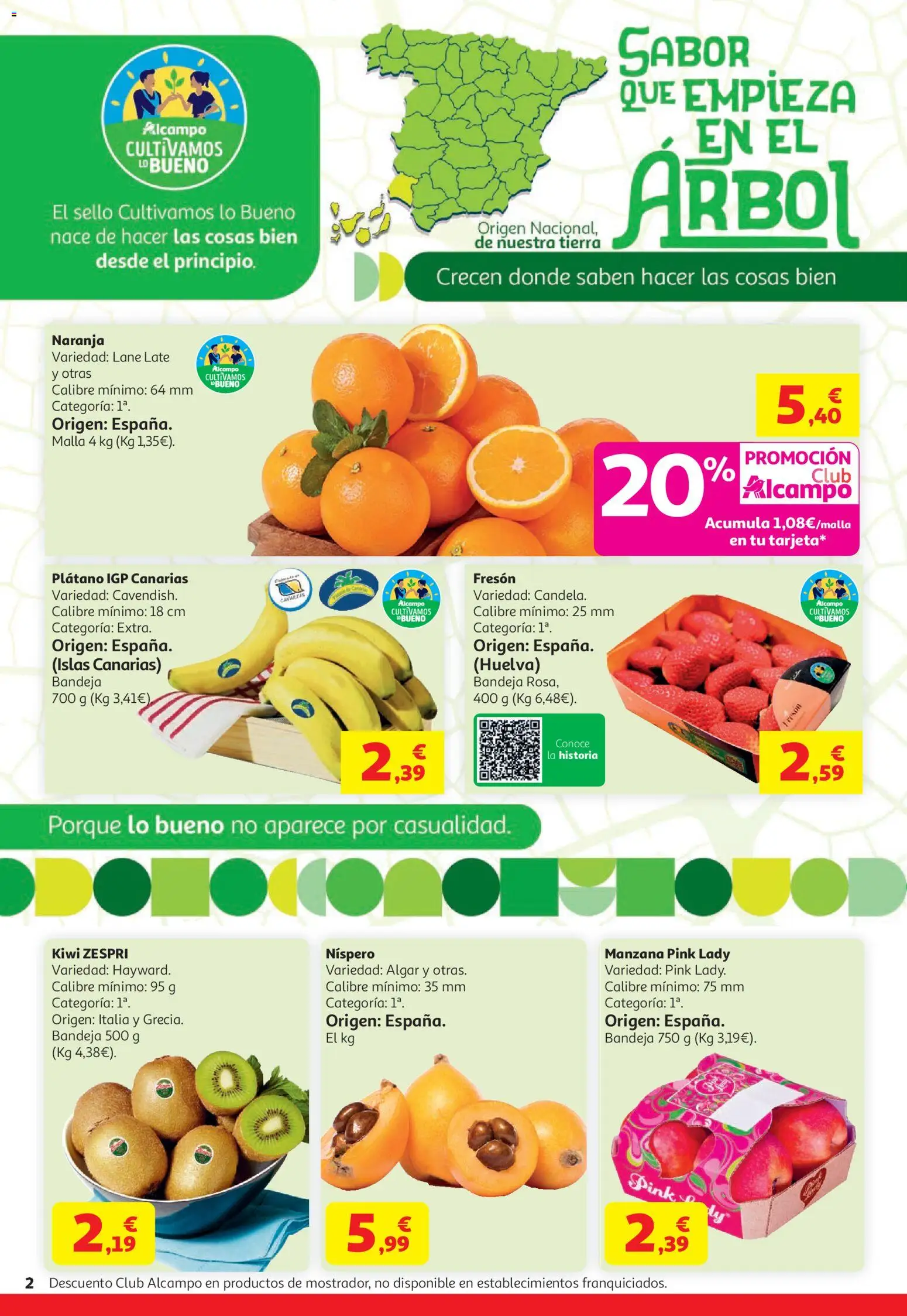 Alcampo HG Nacional │ válido desde el 21.04.2026 | Página: 2 | Productos: Kiwi, Manzana, Bandeja