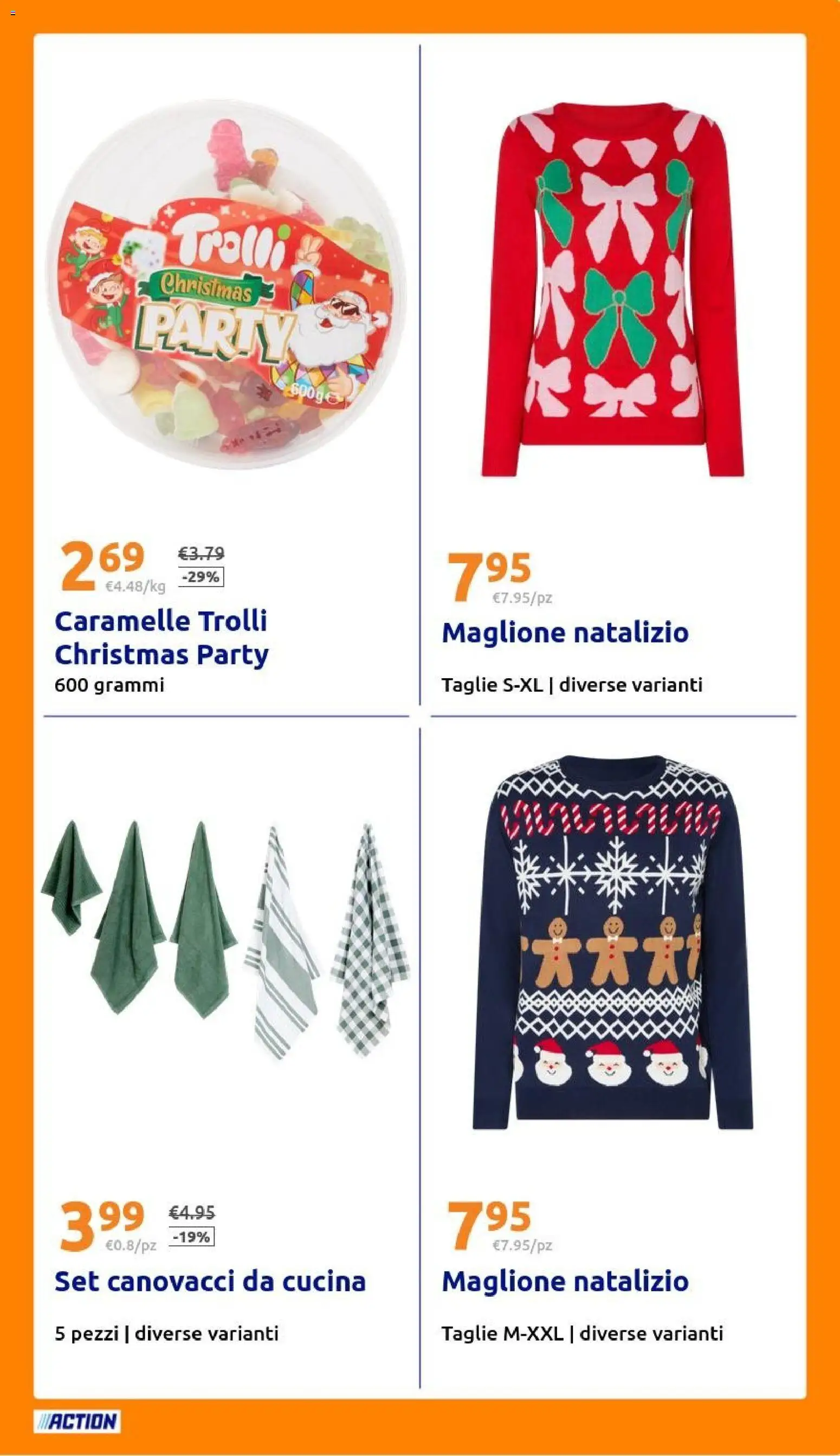 Volantino Action del 24.12.2025 | Pagina: 21 | Prodotti: Caramelle, Maglione