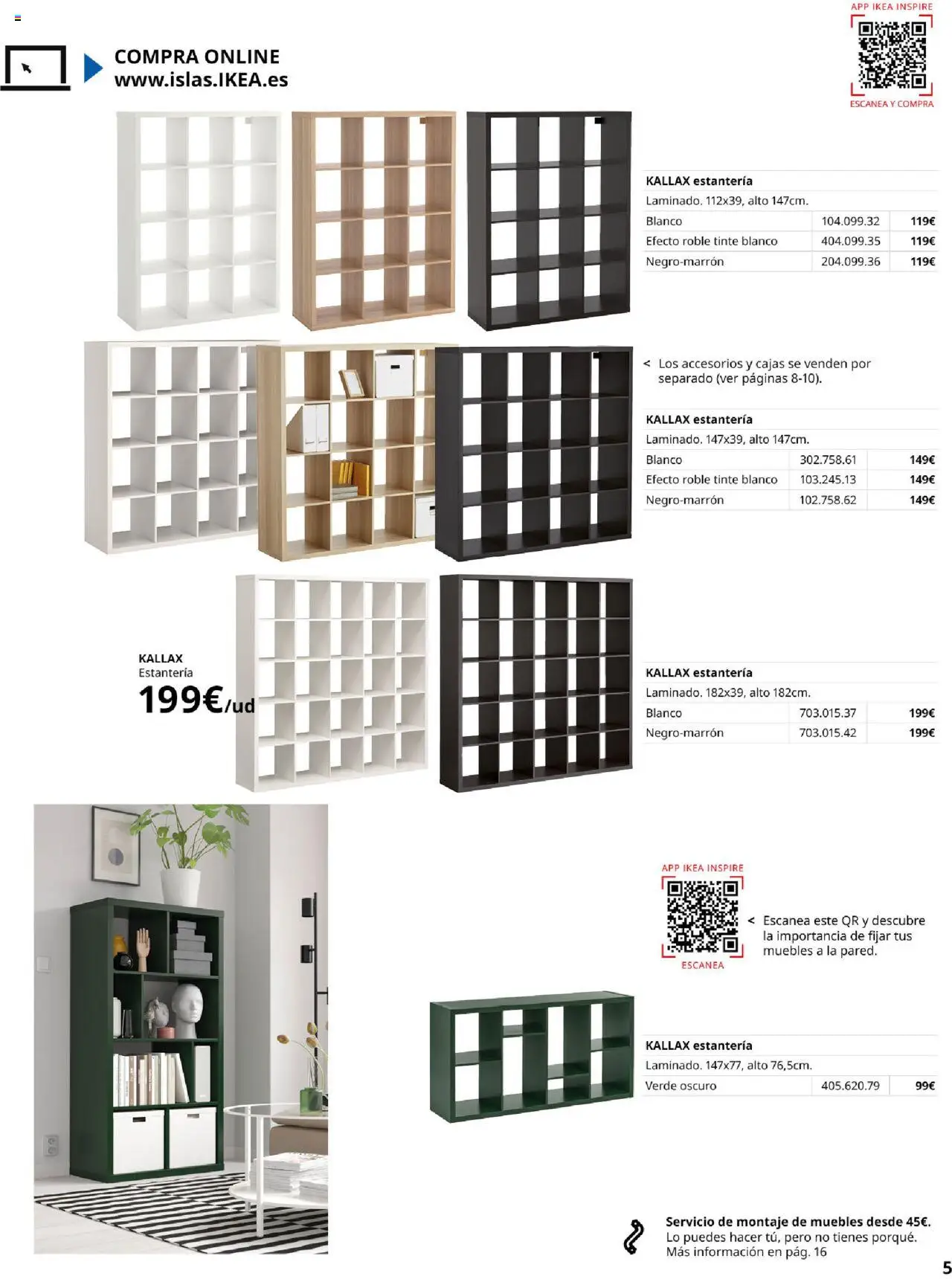 Catálogo IKEA Kallax │ válido desde el 04.02.2025 | Página: 5 | Productos: Tinte, Muebles