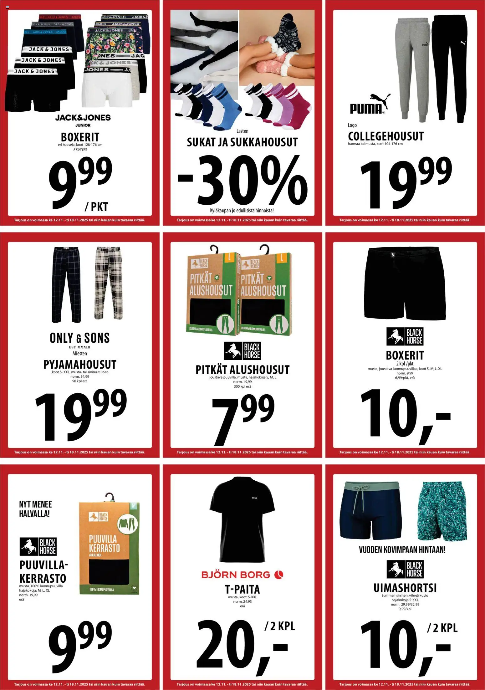 Tuuri tarjoukset – voimassa 12.11.2025 alkaen | Sivu: 21 | Tuotteet: Sukkahousut, Sukat, Alushousut