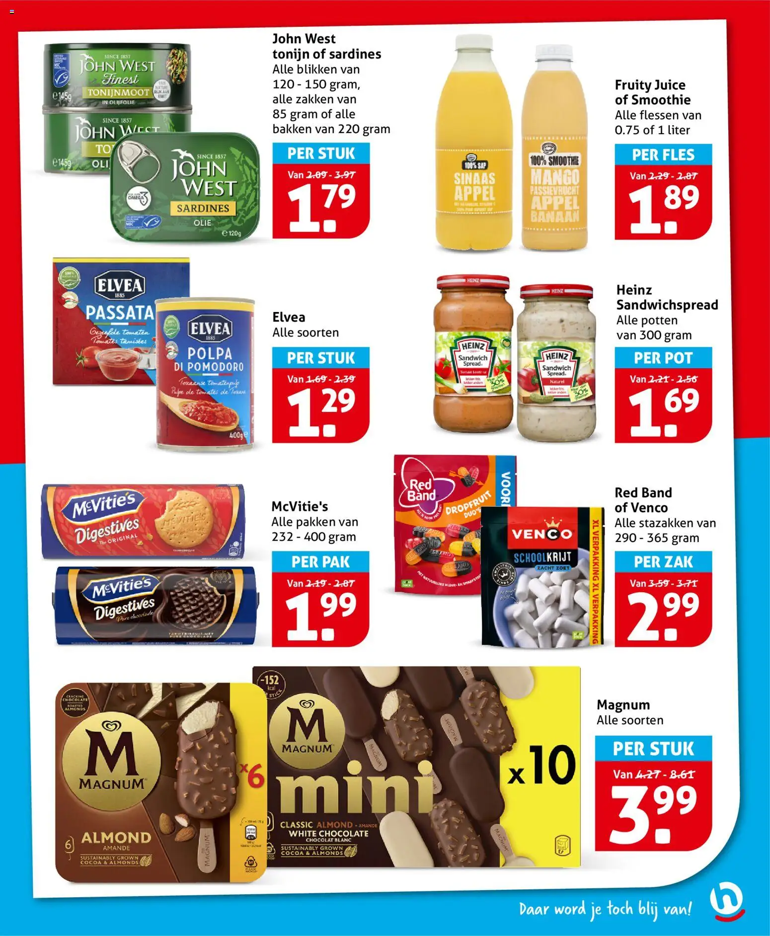 {H1} | Pagina: 17 | Producten: Chocolade, Fles, Sandwich, Appel