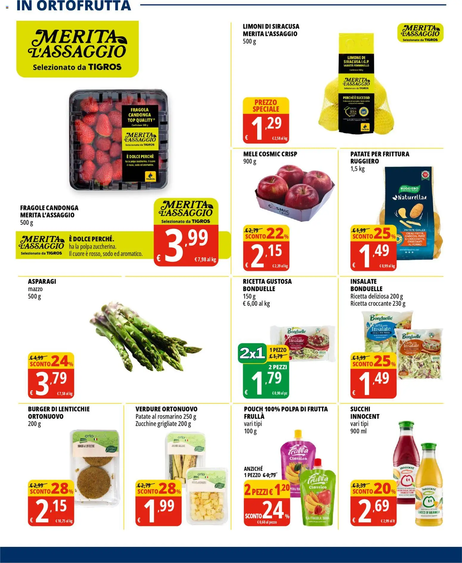 Volantino Tigros del 07.04.2026 | Pagina: 10 | Prodotti: Rosmarino, Mele, Frutta, Arancia