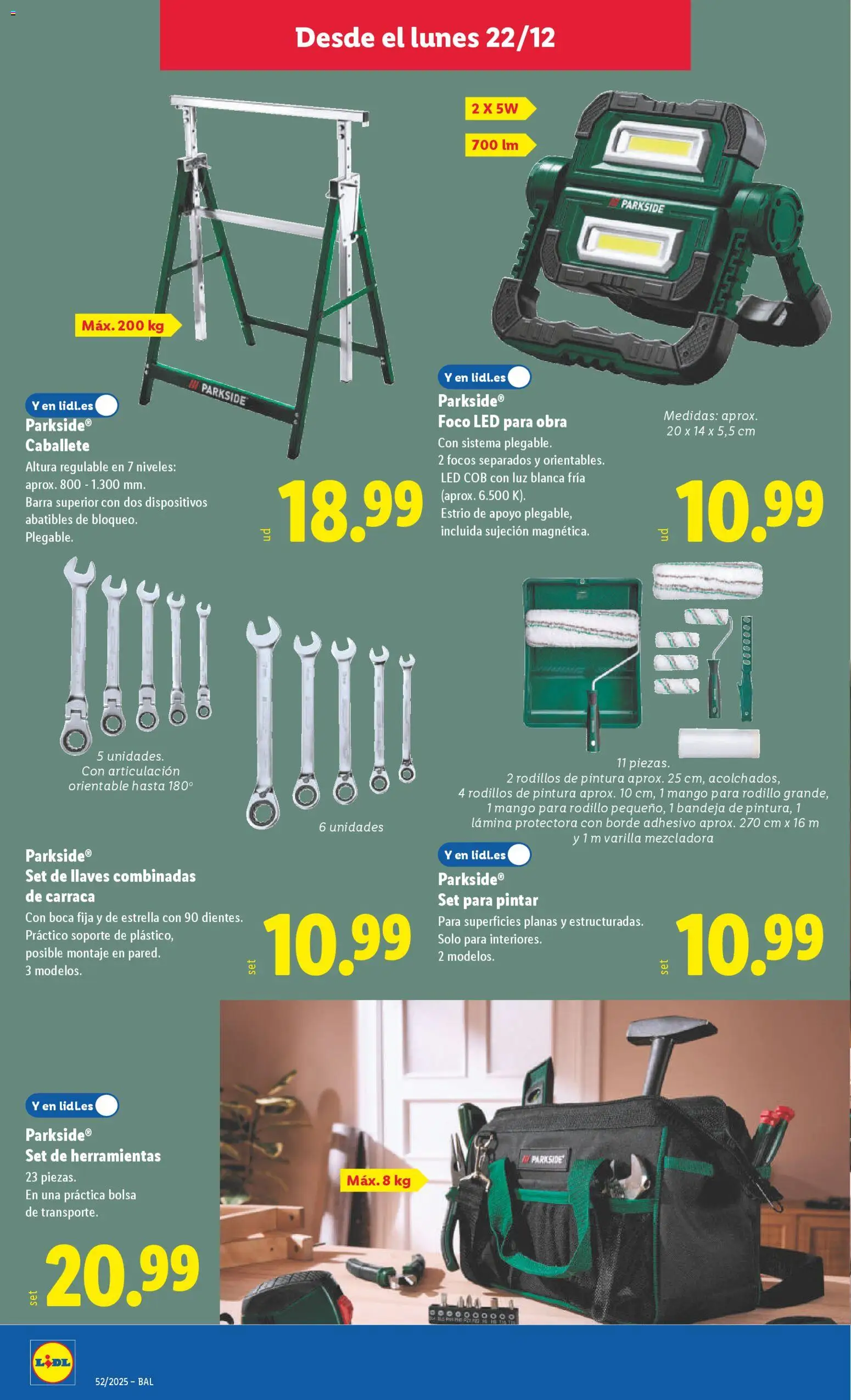 Lidl folleto de bazar │ válido desde el 22.12.2025 | Página: 8 | Productos: Bolsa, Ρούτερ, Bandeja