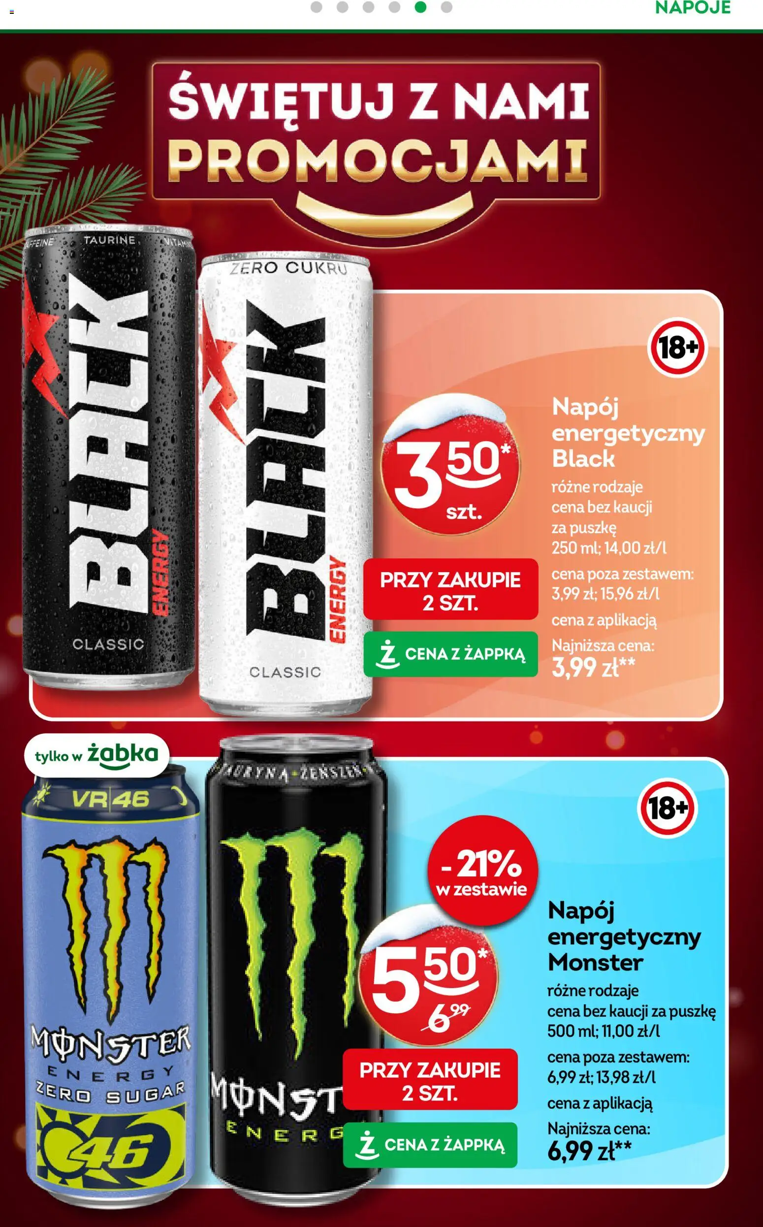 Żabka Gazetka od 17.12.2025 | Strona: 22 | Produkty: Napoje