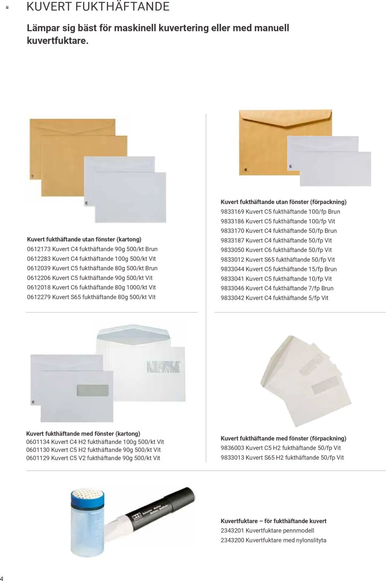 Office Depot reklamblad aktuell från 11.11.2024 | Sida: 4 | Produkter: Kartong, Kuvert