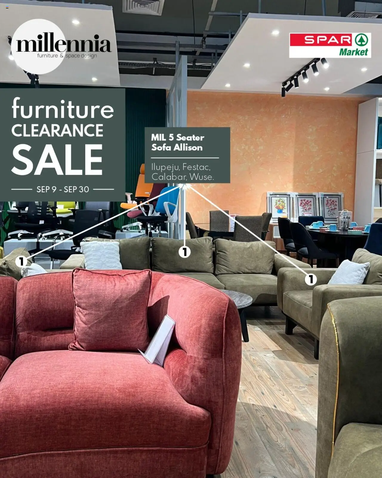 Spar Catalogue Millennia valid from 09.09.2025 | Page: 5 | Products: Sofa