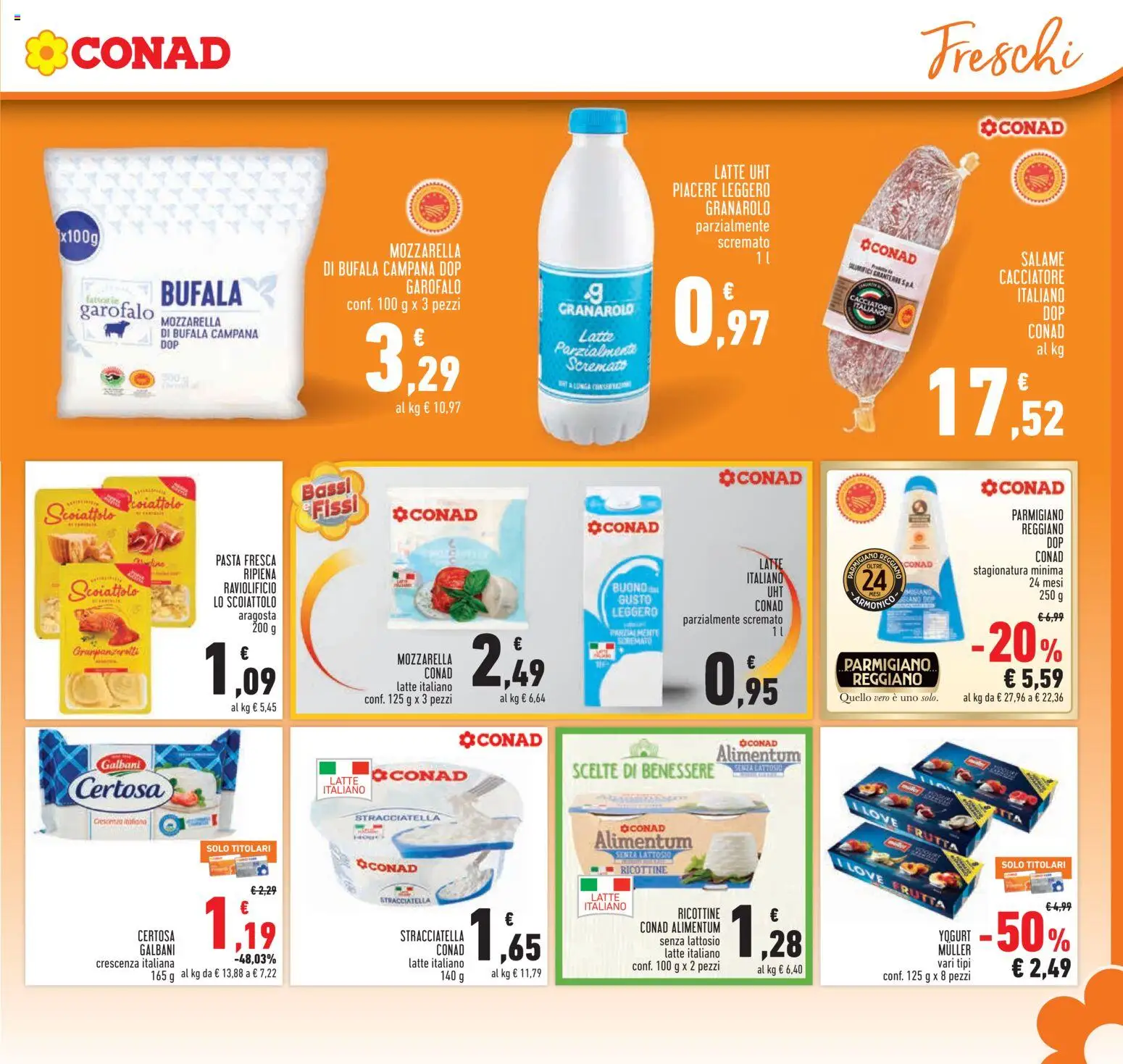 Volantino Conad del 08.04.2026 | Pagina: 13 | Prodotti: Salame, Frutta, Crescenza, Stracciatella