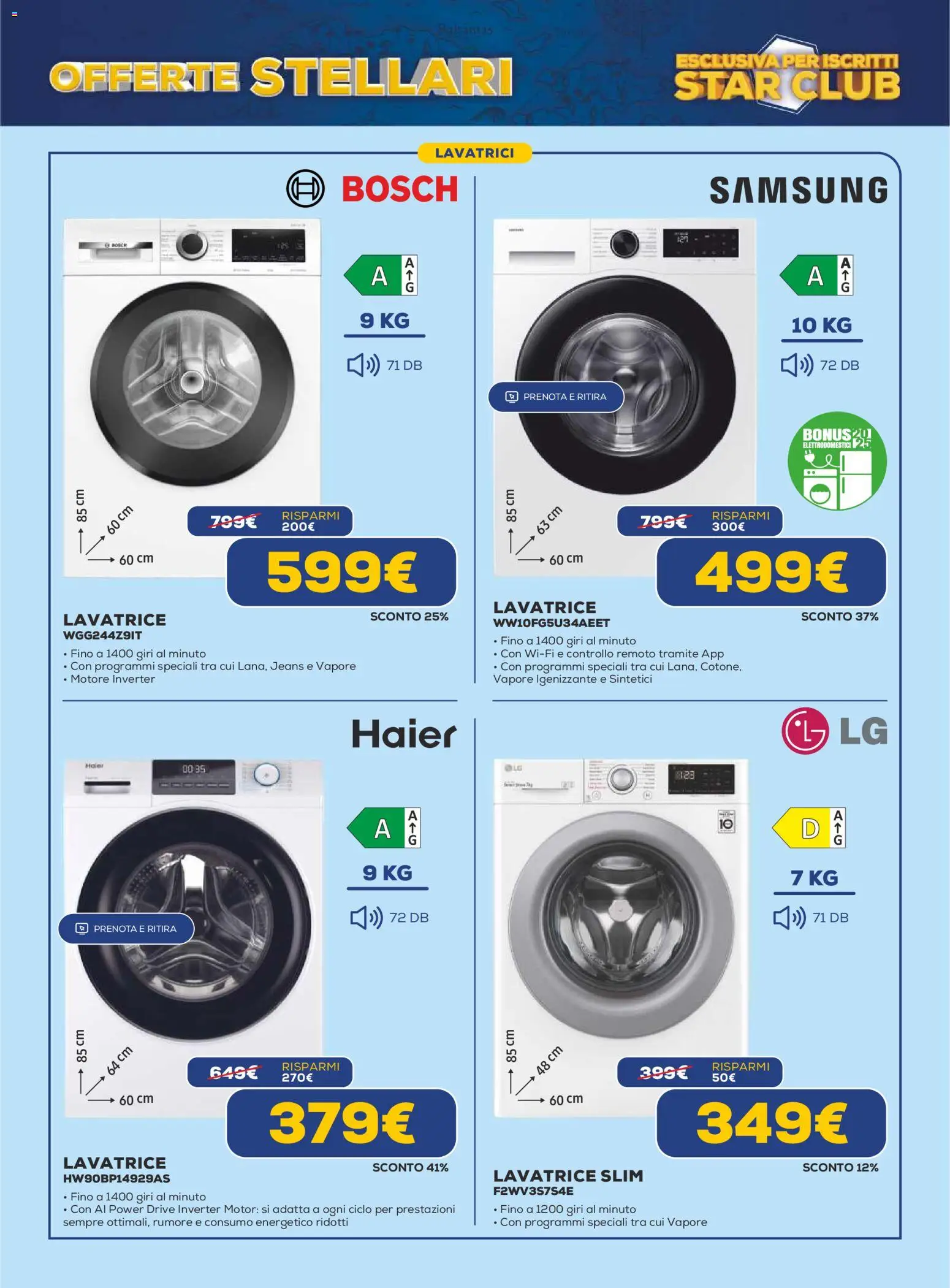 Volantino Euronics del 19.02.2026 | Pagina: 16 | Prodotti: Jeans, Lavatrice, Samsung