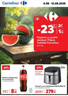 Catalog Carrefour – previzualizare al pliantului de la Carrefour valabil de la 06.08.2025