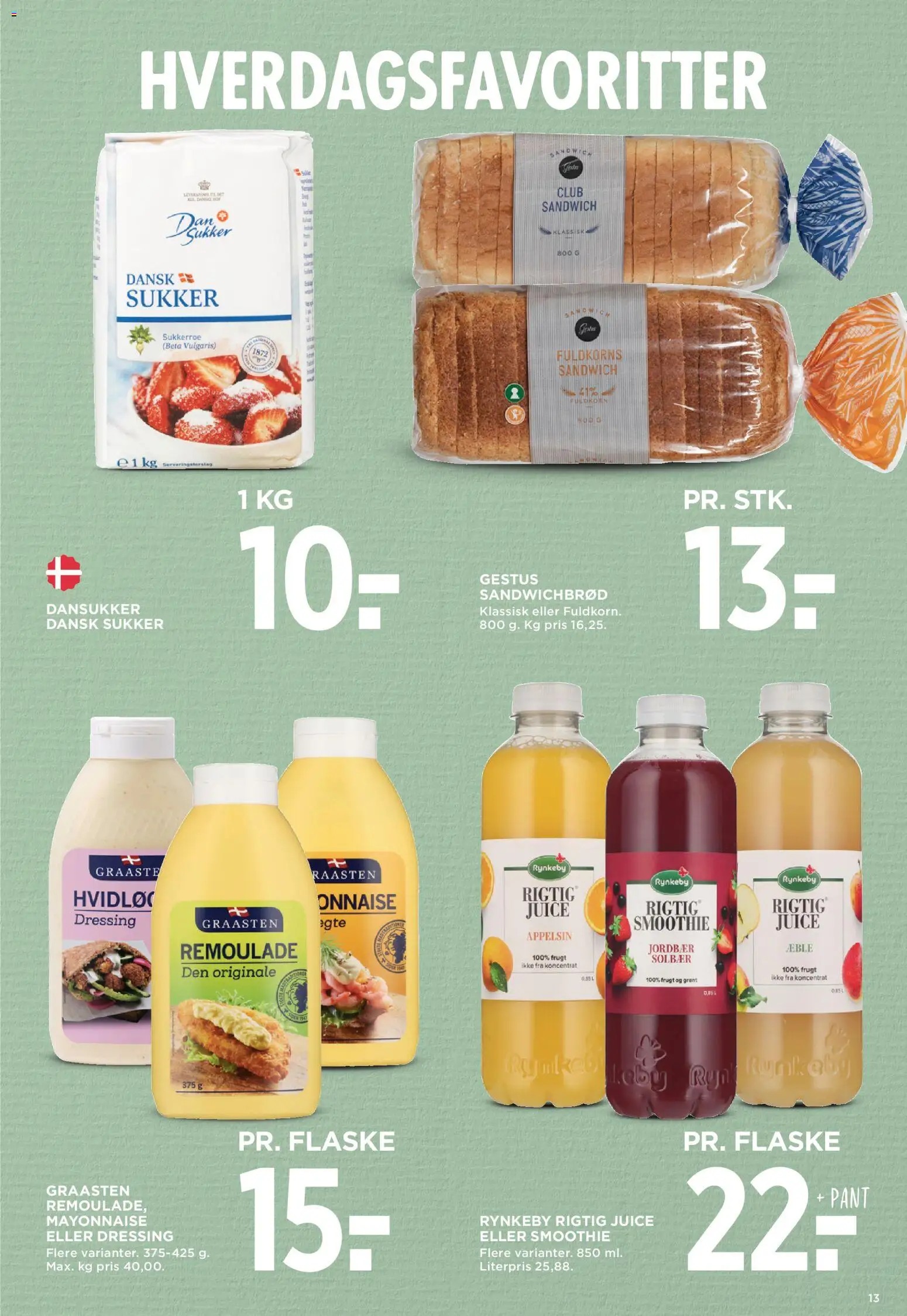 Meny tilbudsavis – gyldig fra 31.10.2025 | Side: 19 | Produkter: Juice, Dressing, Hvidløg, Smoothie