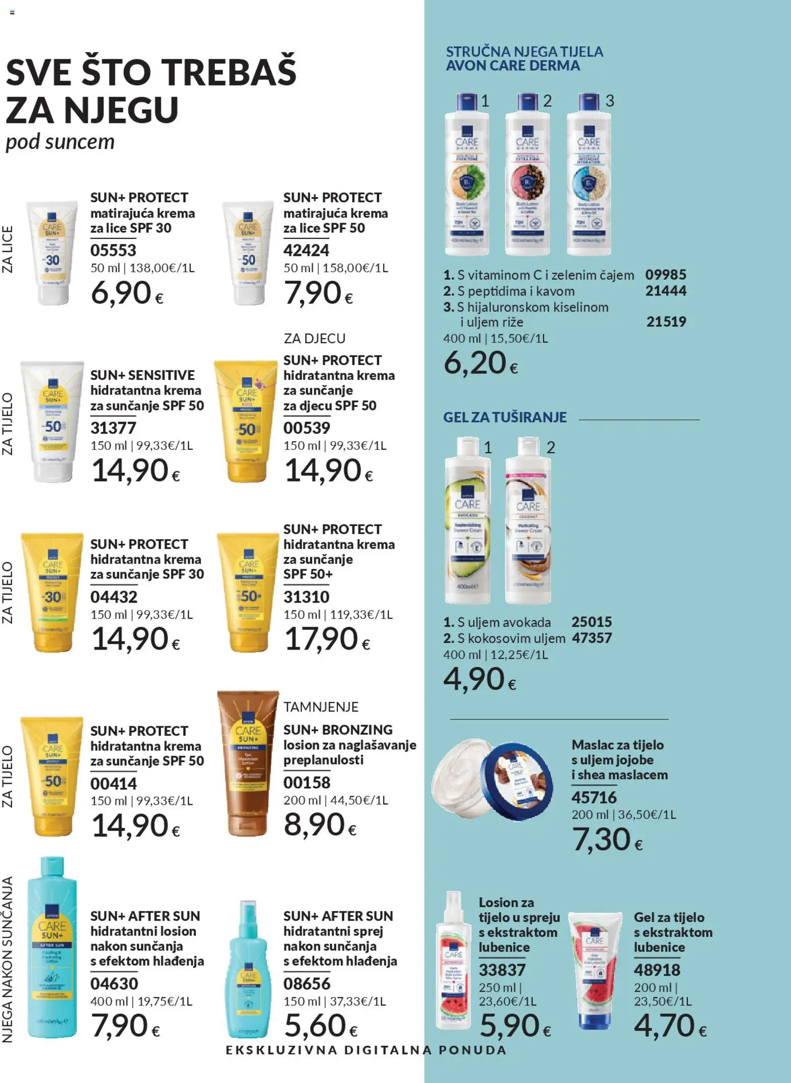 Avon katalog | vrijedi od 01.02.2026 | Stranica: 214 | Proizvodi: Krema za lice, Maslac, Gel za tuširanje, Krema