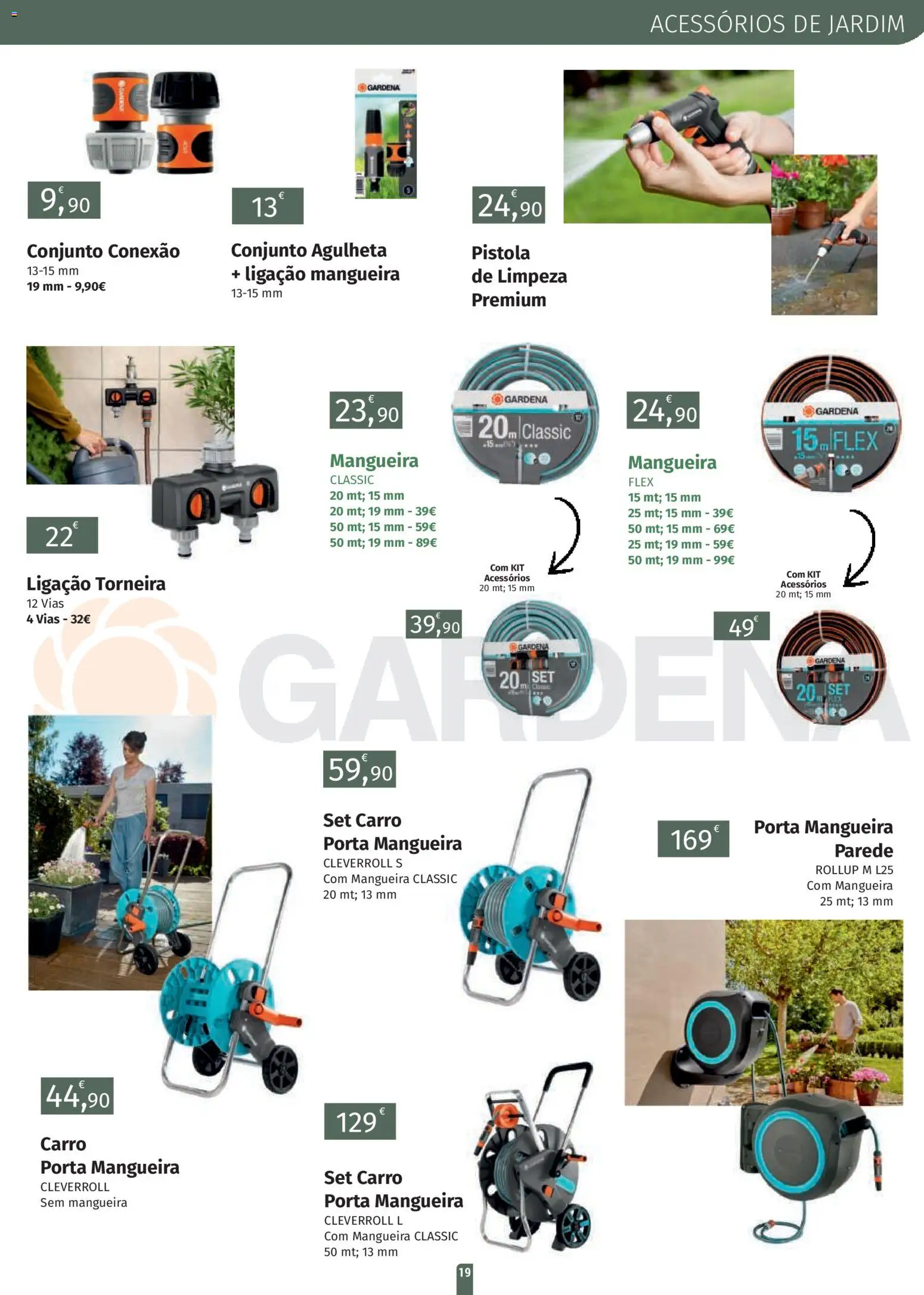 E.Leclerc folheto Jardim Lordelo │ válido de 23.03.2026 | Página: 19 | Produtos: Porta, Torneira, Mangueira