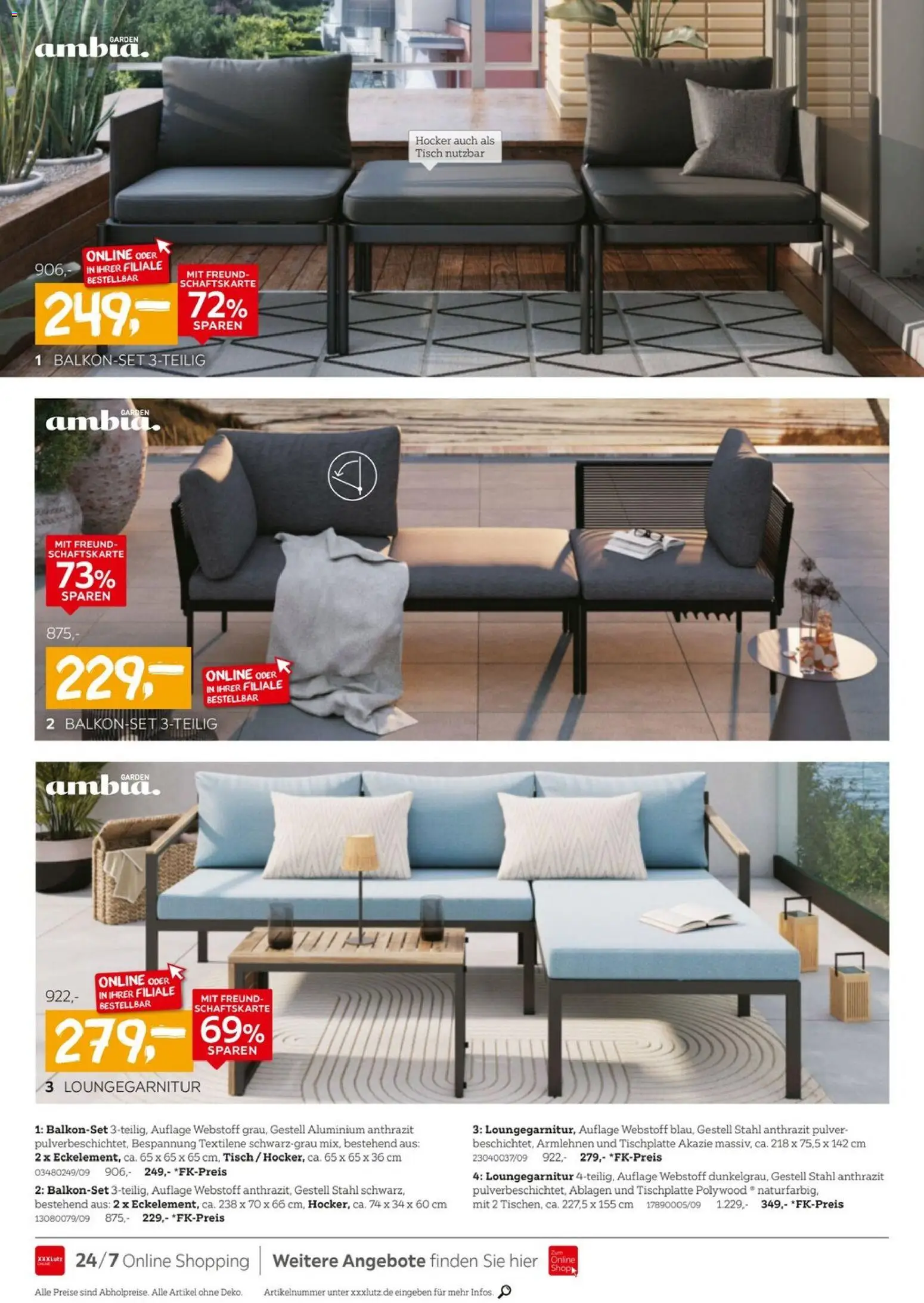 XXXLutz Garten-Preishits – gültig ab 04.04.2026 | Seite: 2 | Produkte: Hocker, Tisch